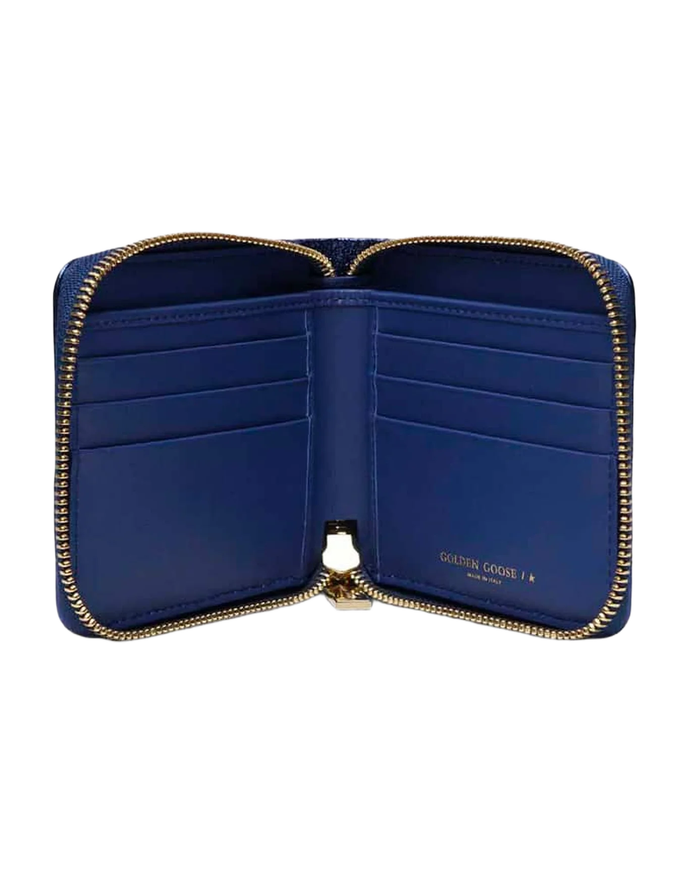 Women | Medium Metallic Blue Star Wallet - Image 6