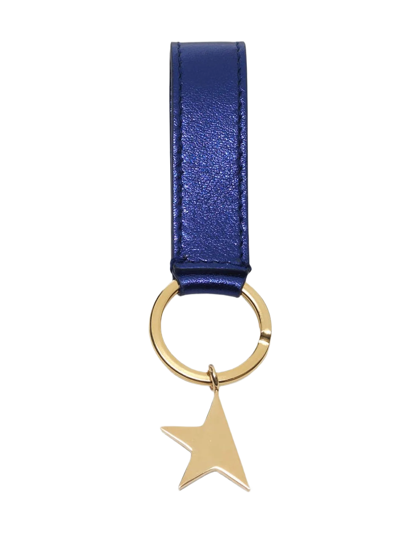 Women | Metallic Blue Star Keyring - Image 2