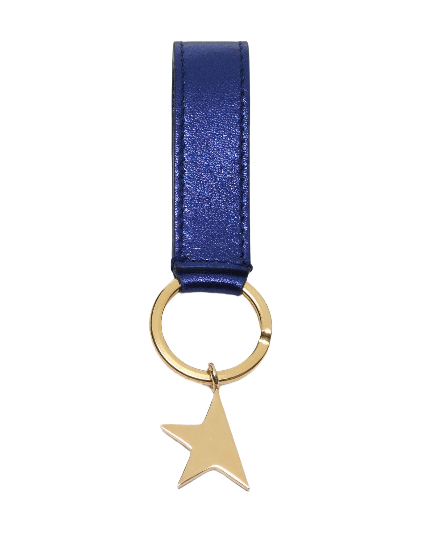Women | Metallic Blue Star Keyring - Image 4