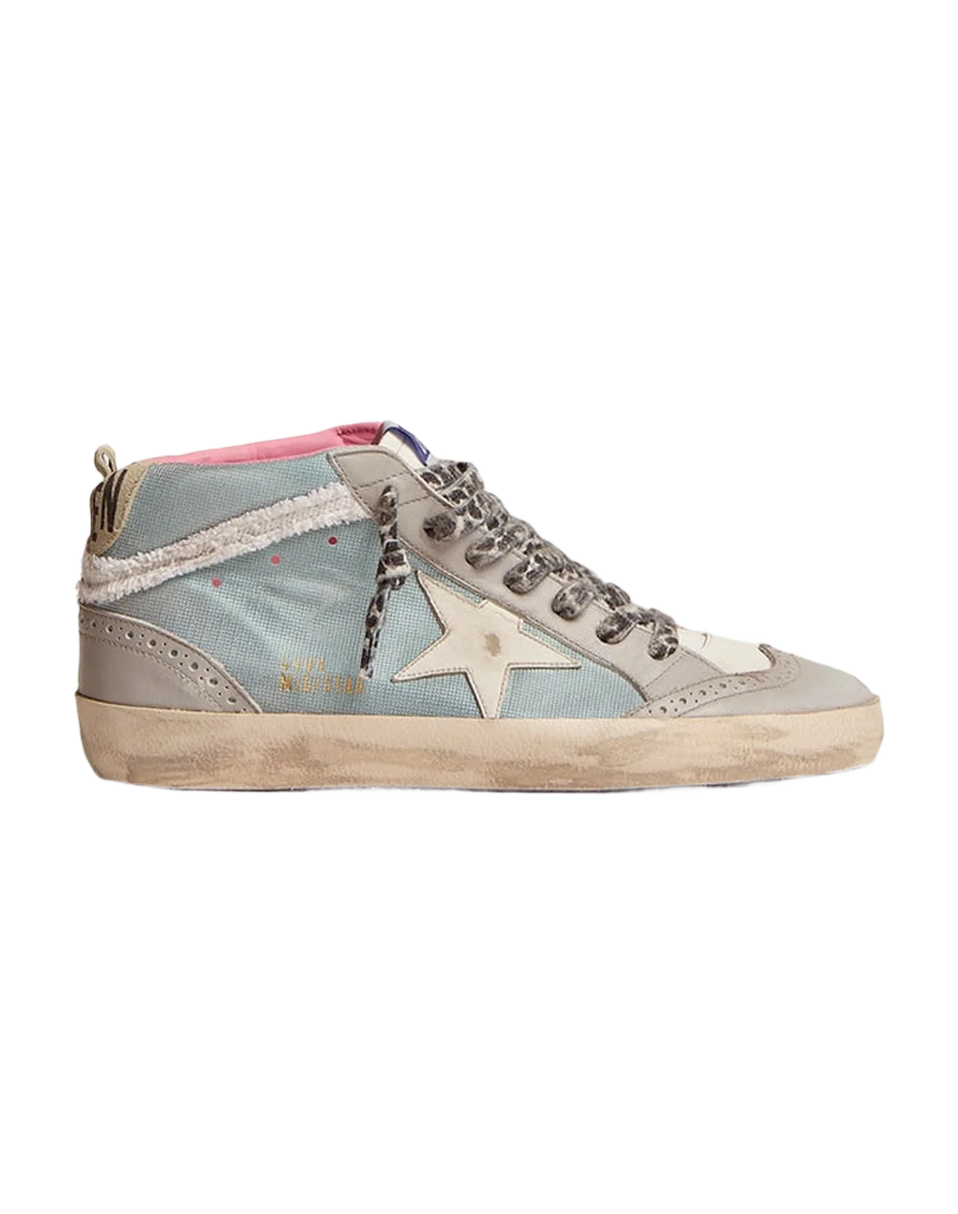 Women | Mid Star Metallic Light Blue Leather with White Leather Star | Light Blue x Light Grey x White x Ice - Image 4