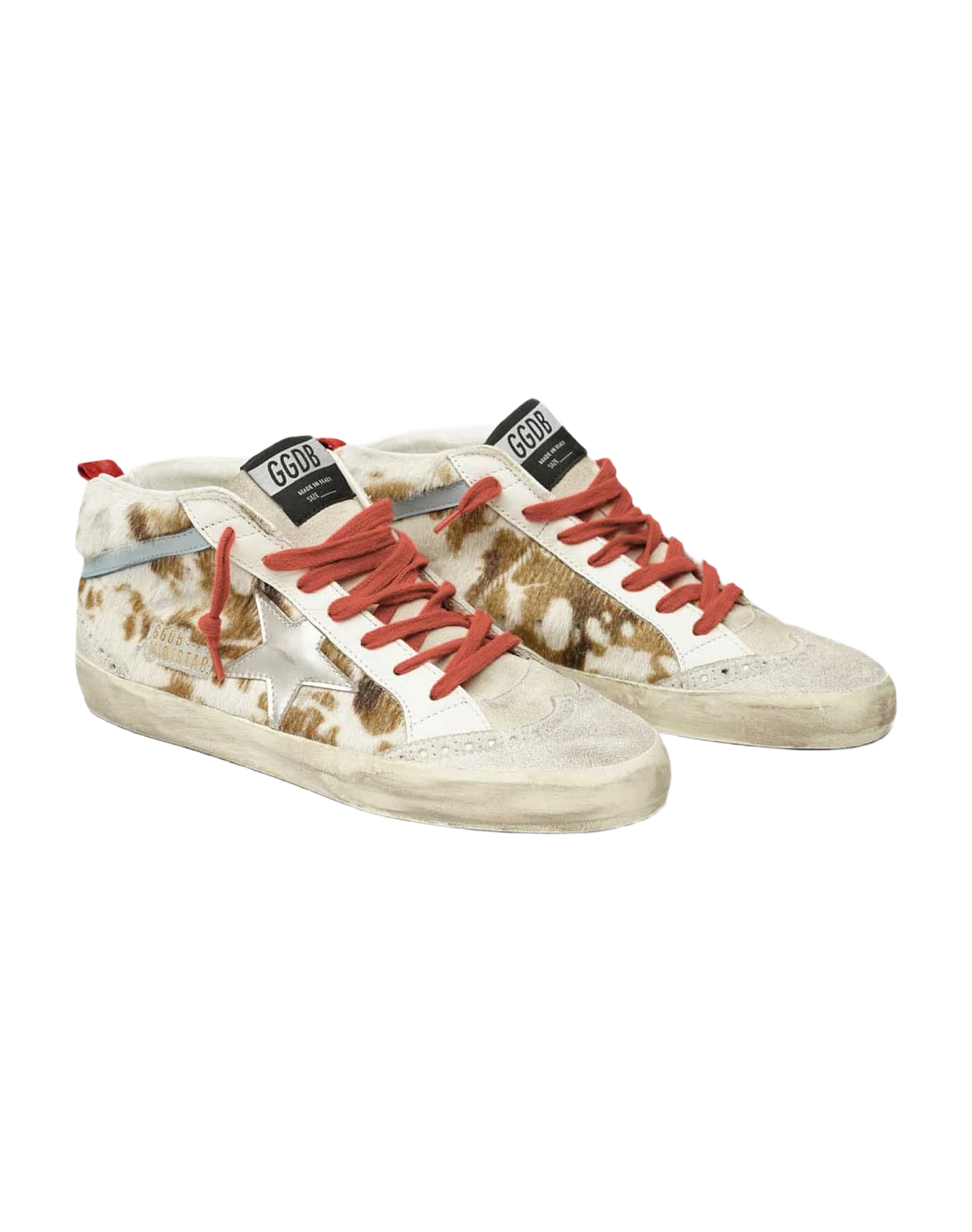 Women | Mid Star Sneakers Cow-Print Pony Skin - Image 4