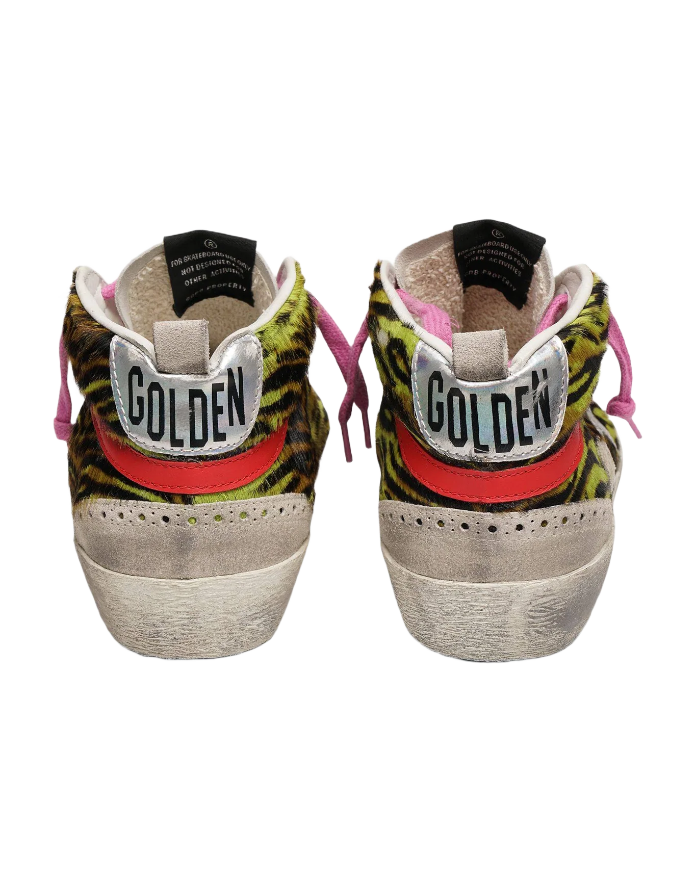Women | Mid Star Zebra-Pattern with Silver Star & Pink Laces - Image 2