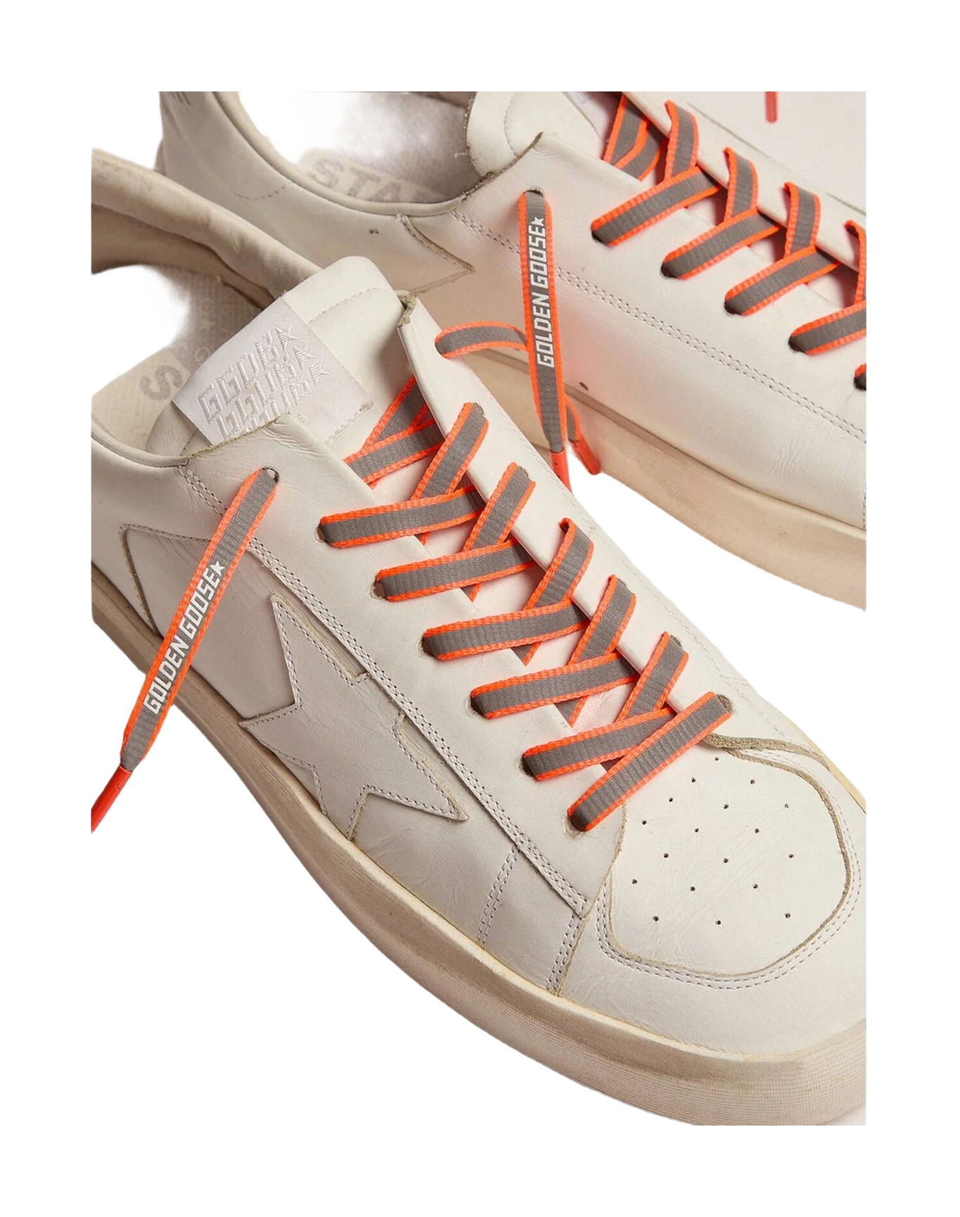 Women | Neon Orange Reflective Laces with Logo