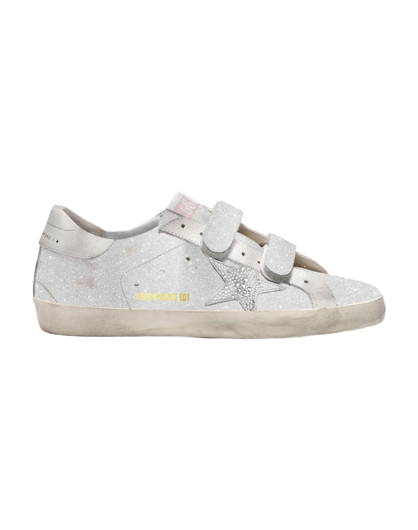 Women | Old School Private Edt White Glitter with Pink Details | Silver x White