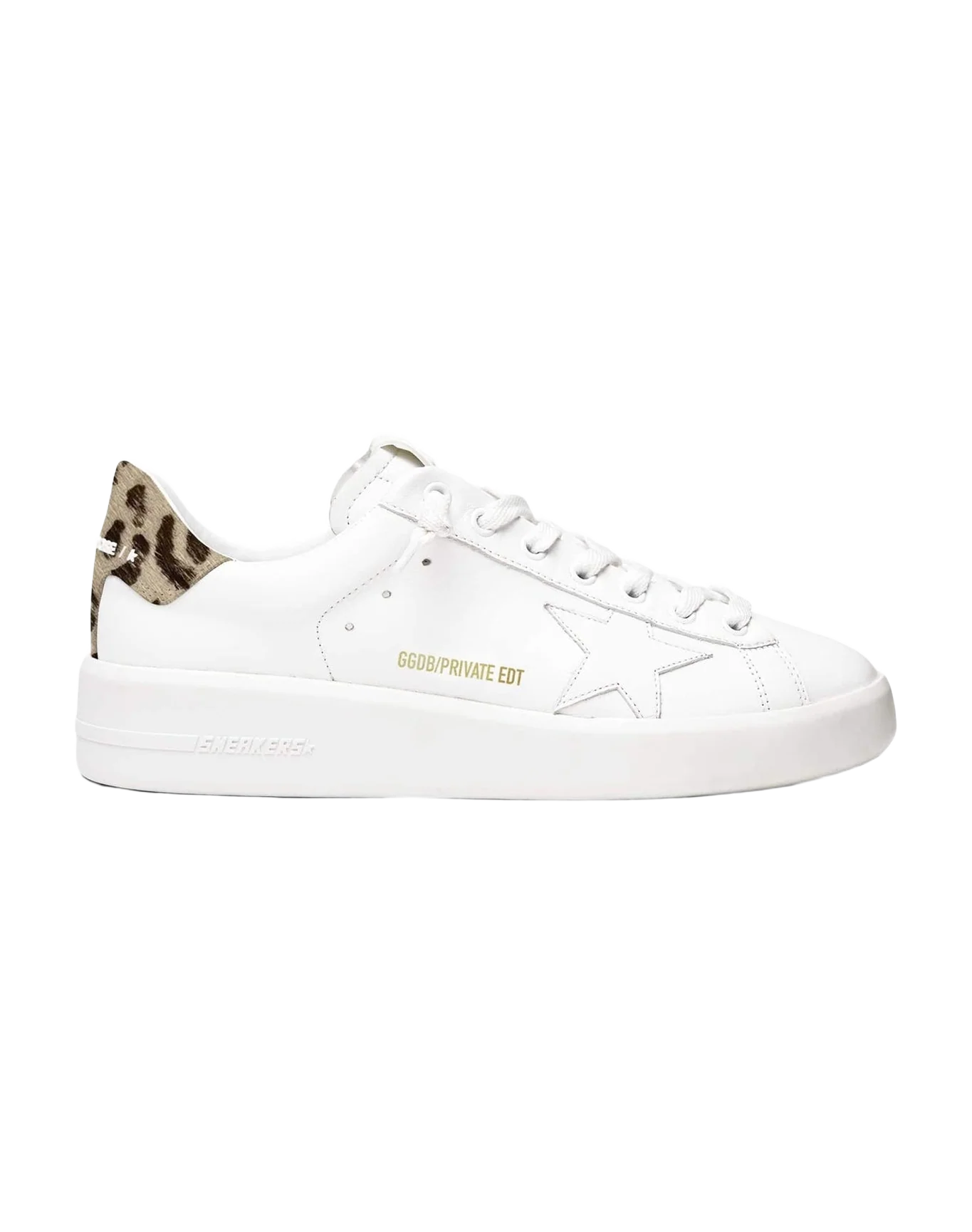 Women | Purestar with Leo Heel Tab | White x Black x Brown