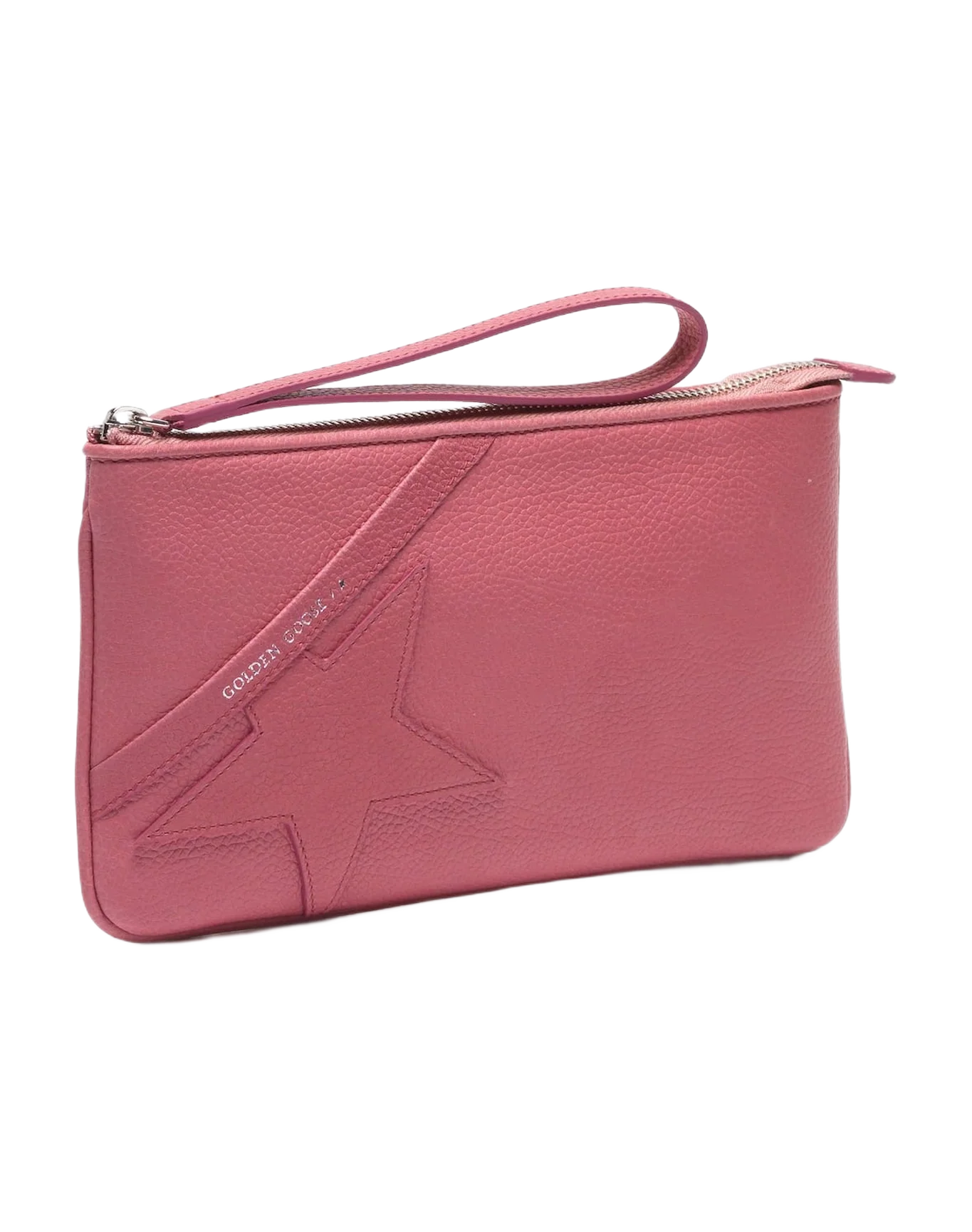 Women | Red Star Wrist Clutch Bag Grained Leather - Image 2