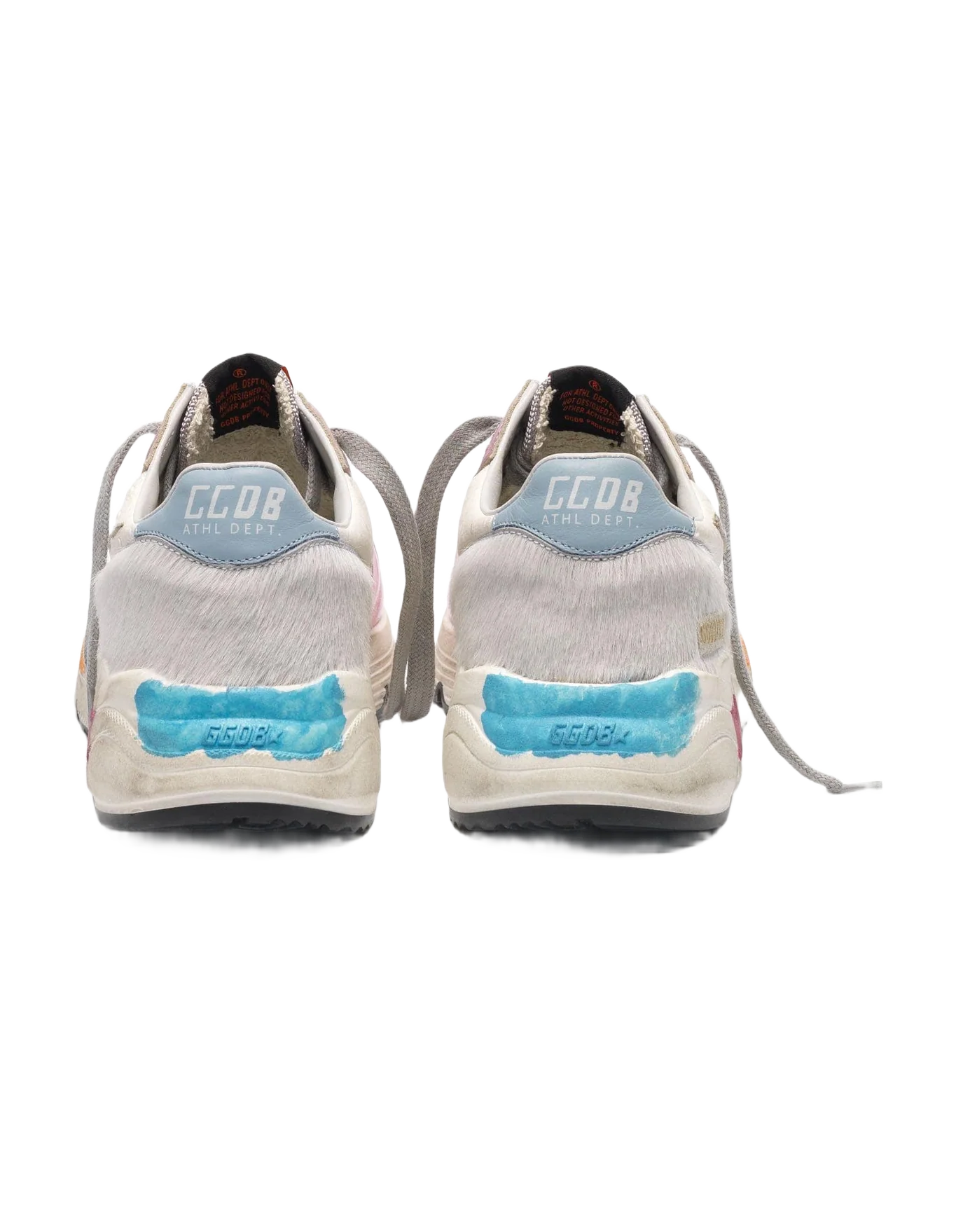 Women | Running Sole Sneakers Laminated Pink with Silver Star - Image 2