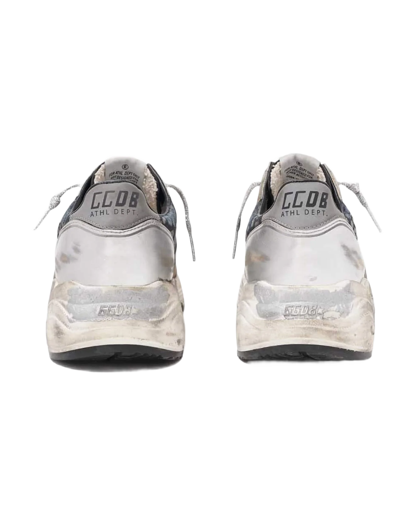 Women | Running Sole Sneakers Leopard & Mimetic Print with Laminated Silver Star | Indaco Reflex Leo x Camouflage x Black x Silver - Image 4