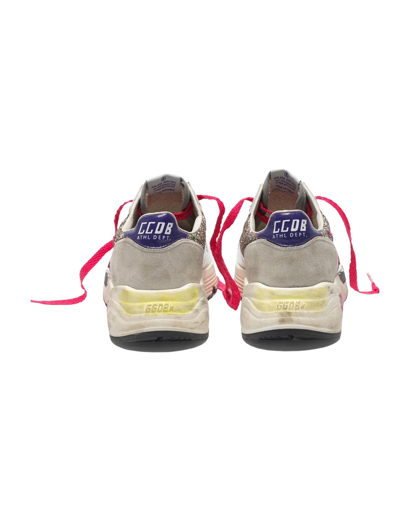 Women | Running Sole Sneakers Metallic Leather & Glitter - Image 3