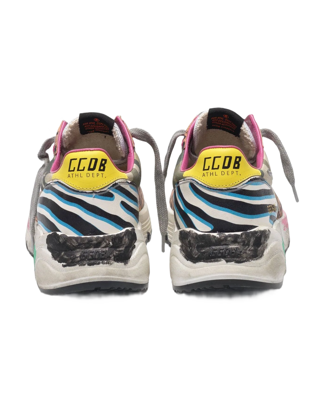 Women | Running Sole Sneakers with Mixed Animal-Print Upper - Image 4