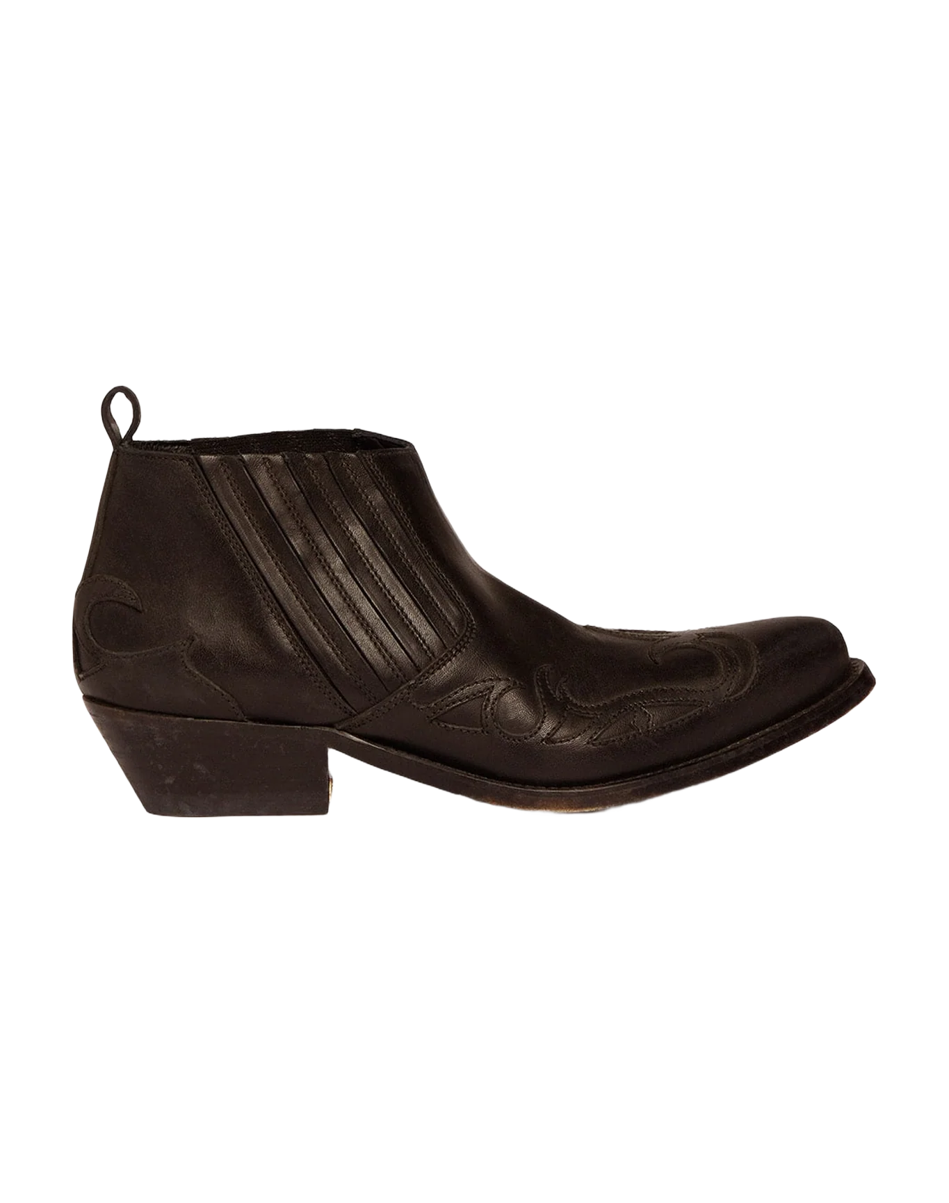 Women | Santiago Low Ankle Boots Black Leather - Image 3