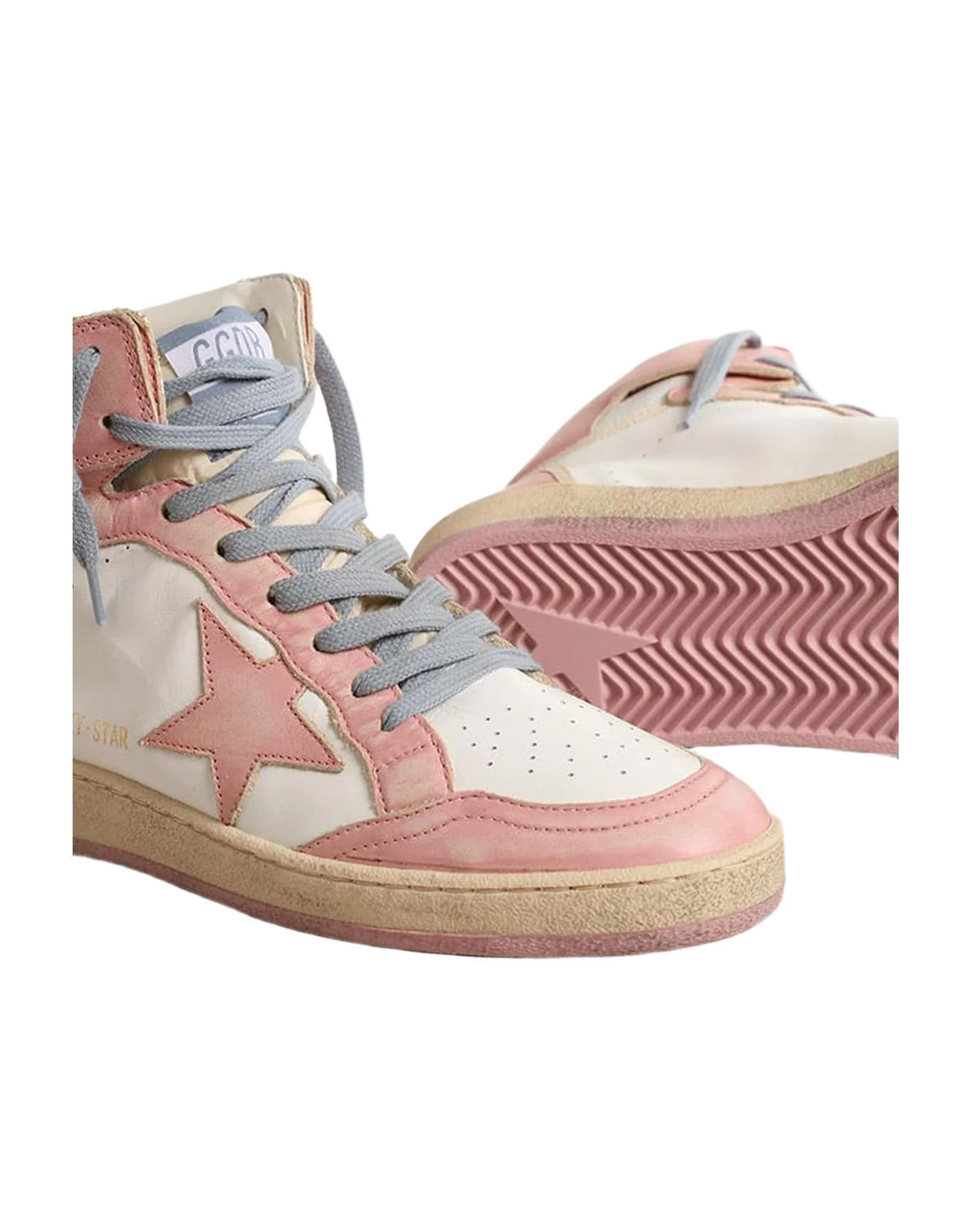 Women | Sky-Star White Nappa with Pink Leather Star & Inserts | Pink x White x Buttercream - Image 4