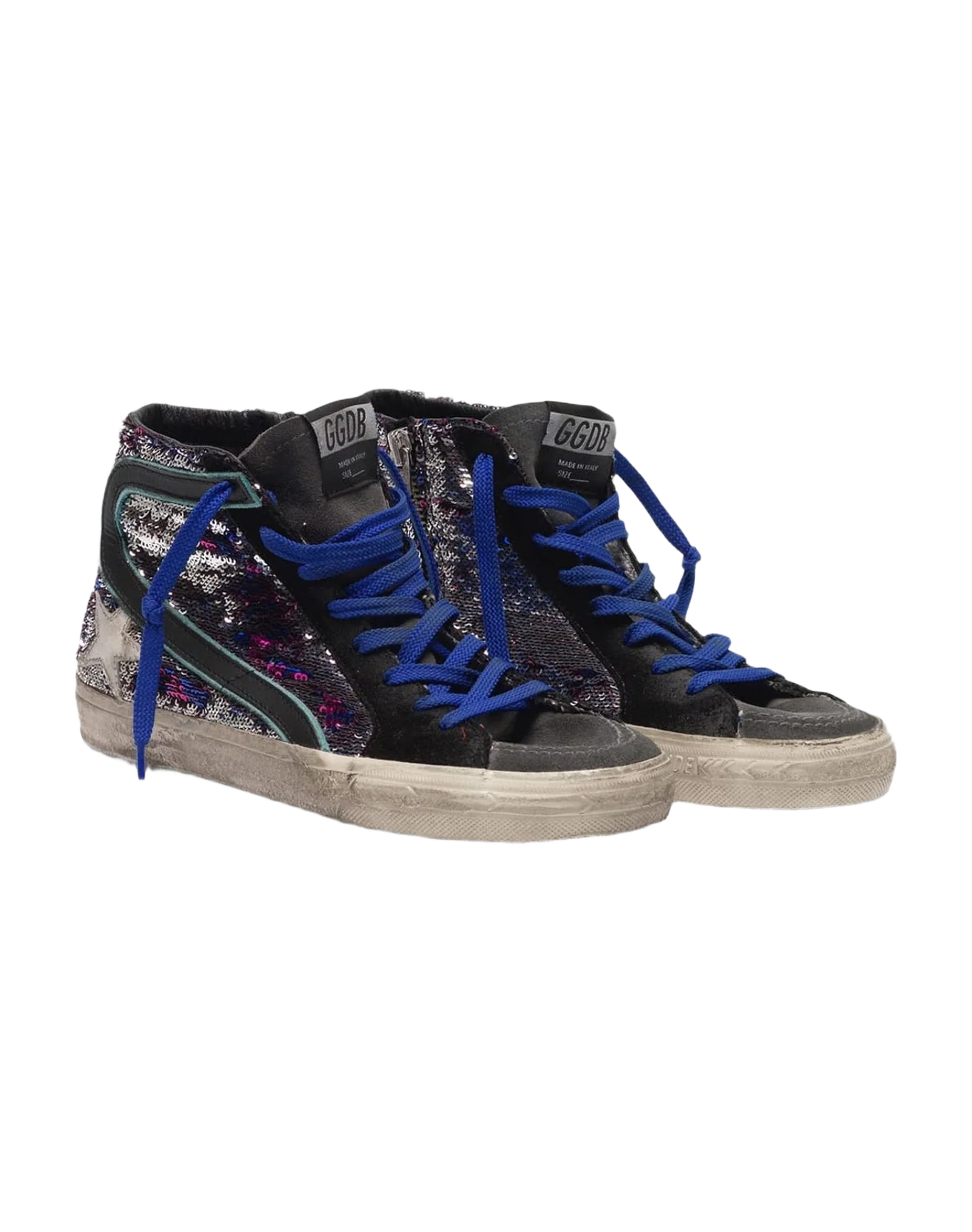 Women | Slide Sneakers Suede & Sequins