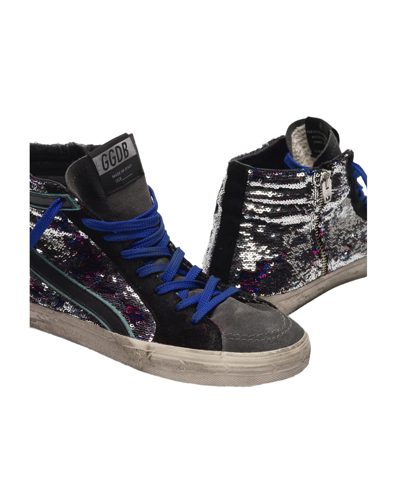Women | Slide Sneakers Suede & Sequins - Image 2