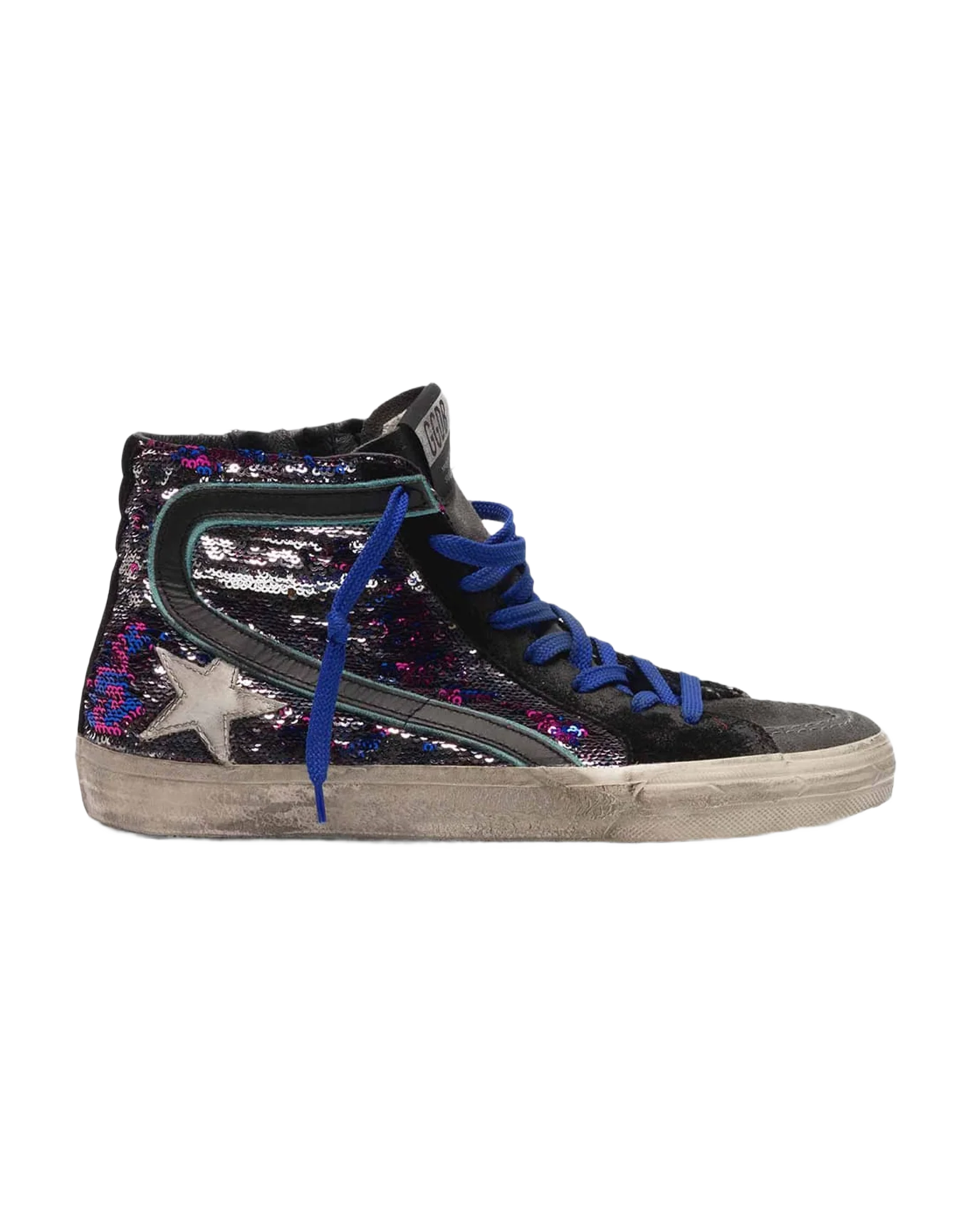 Women | Slide Sneakers Suede & Sequins - Image 3