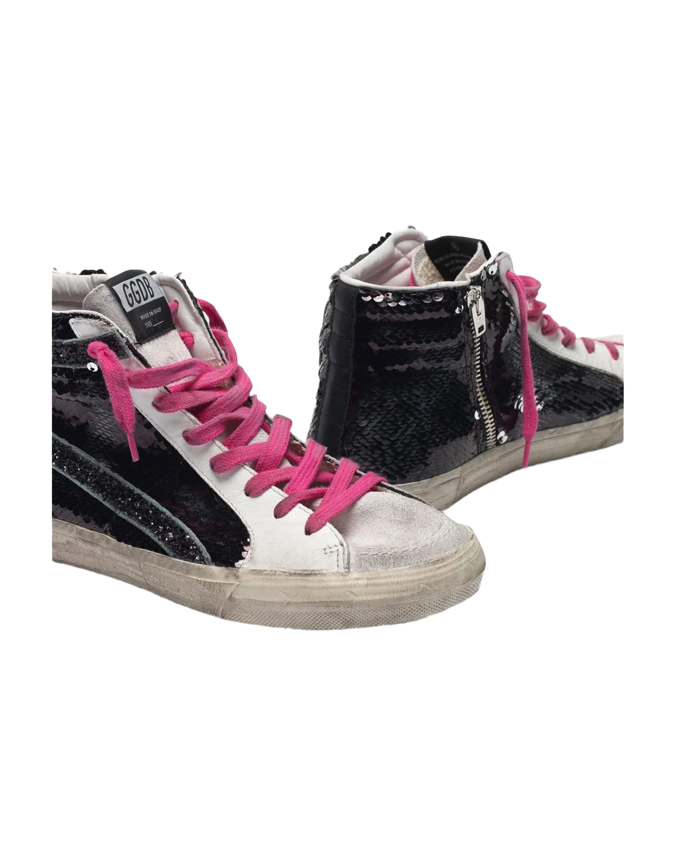 Women | Slide Sneakers with Black Sequins