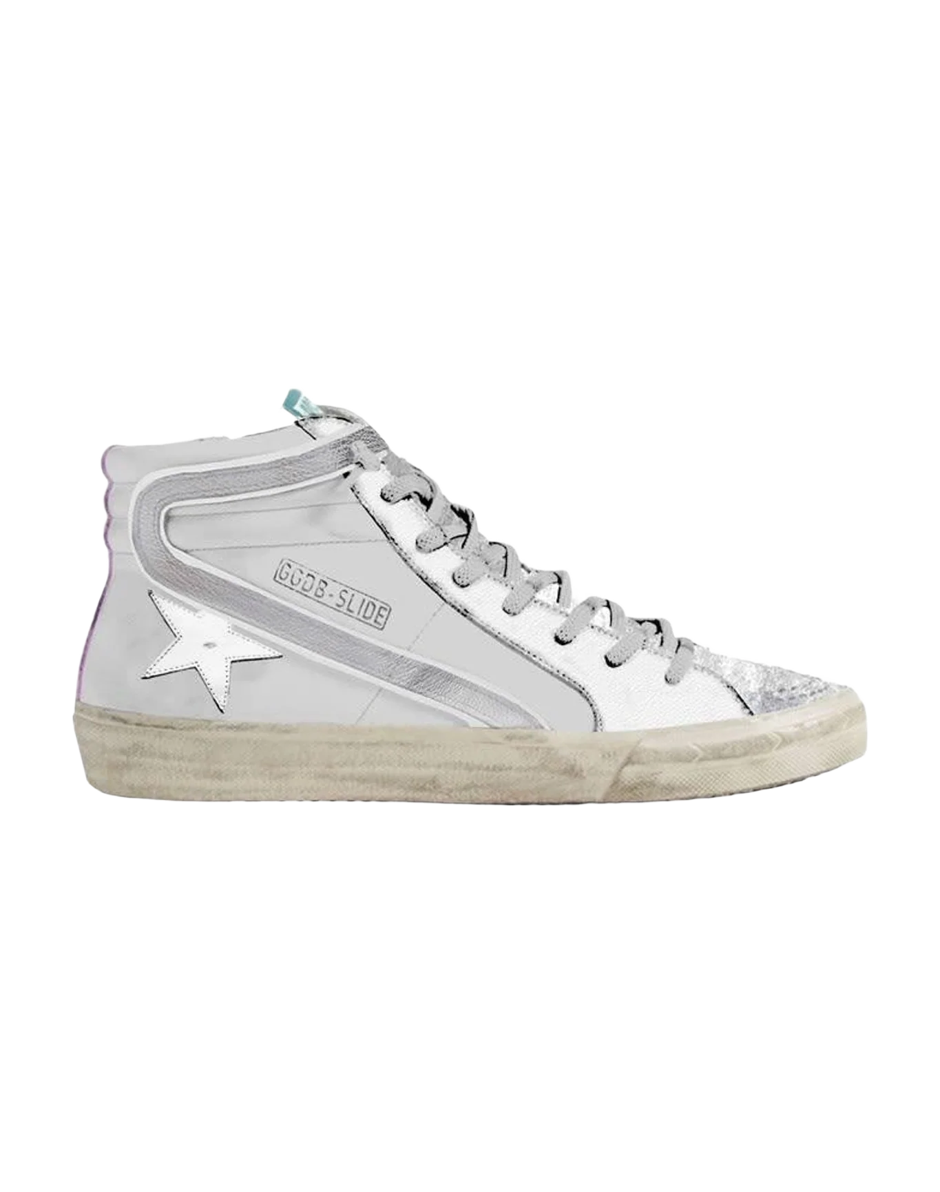 Women | Slide Sneakers with Grey Flash & Silver Star