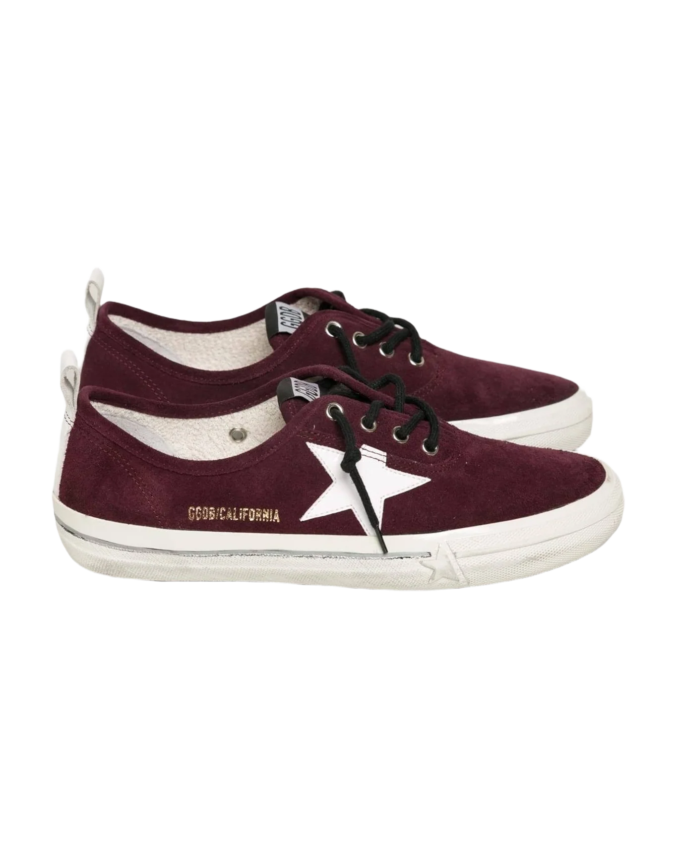 Women | Sneakers California Bordeaux Suede-White Star