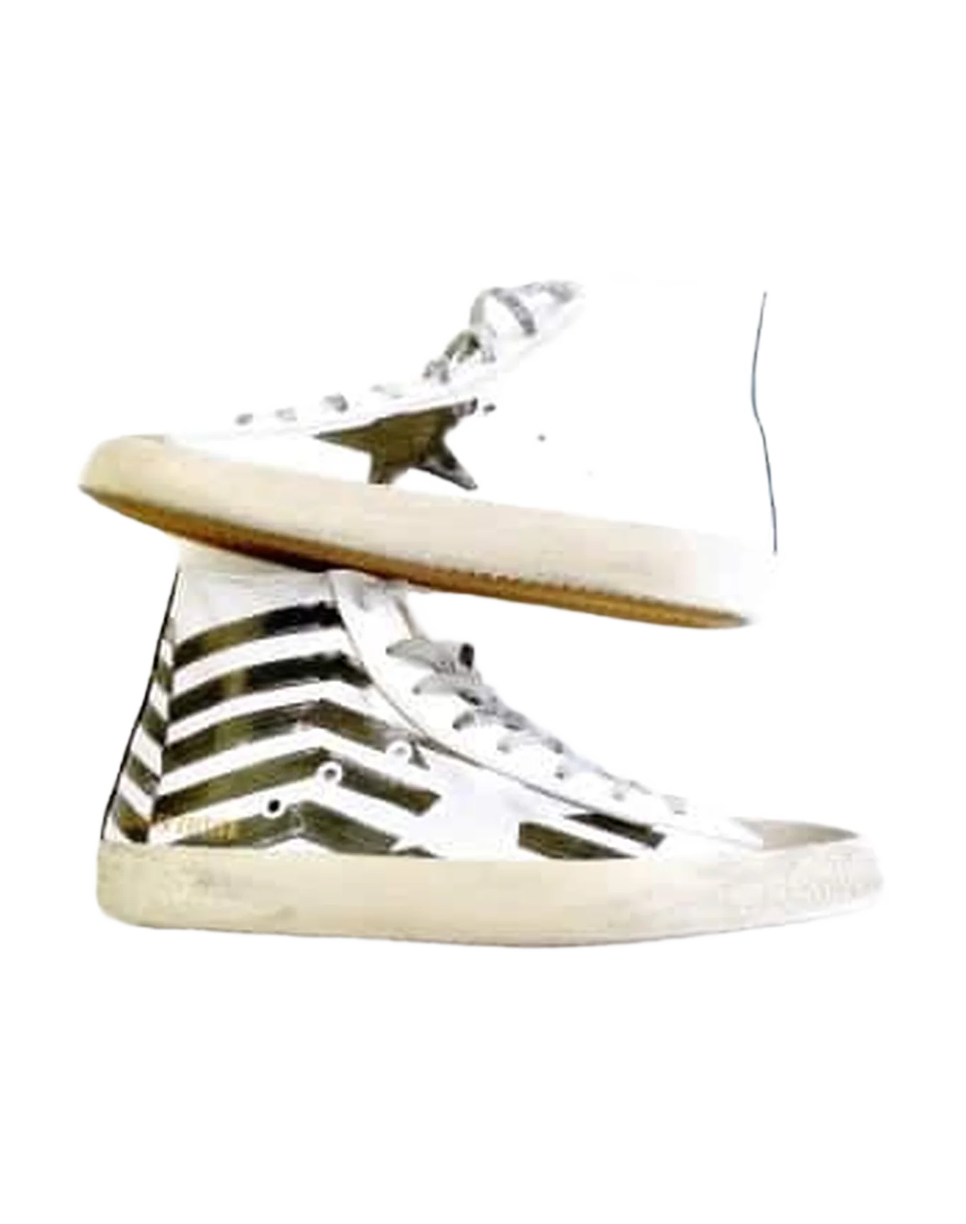 Women | Sneakers Francy White Leather Flag - Image 5