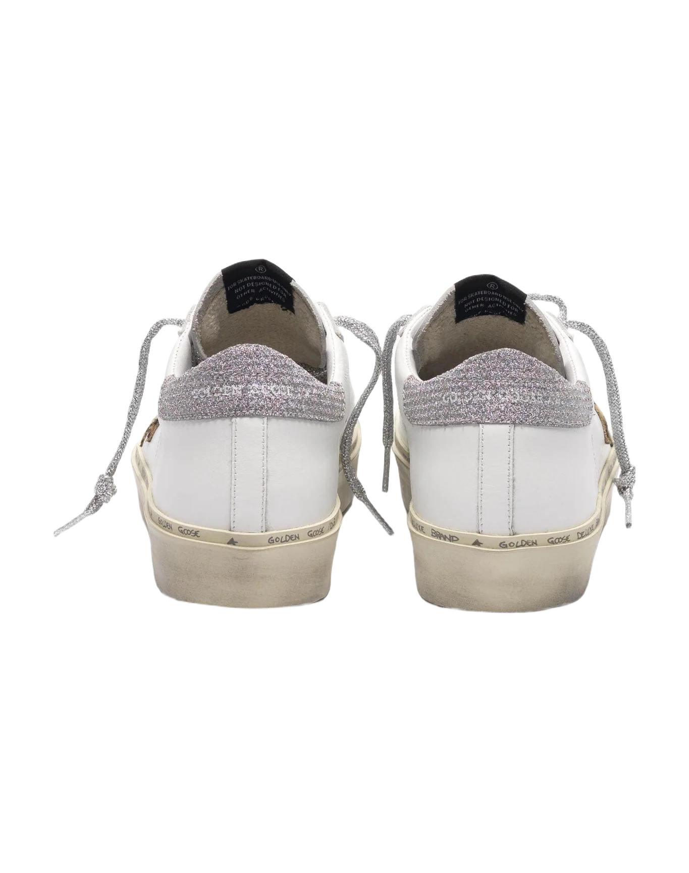 Women | Sneakers Hi Star White Leather-Leopard-Lurex - Image 5