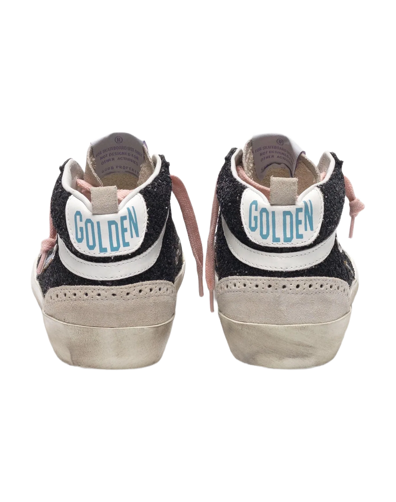 Women | Sneakers Mid Star Black Glitter-Light Blue - Image 4