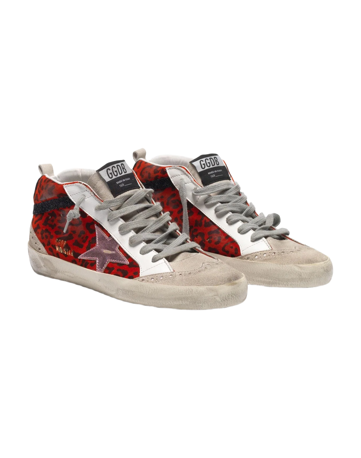 Women | Sneakers Mid Star Red Leopard-Pink Star - Image 8