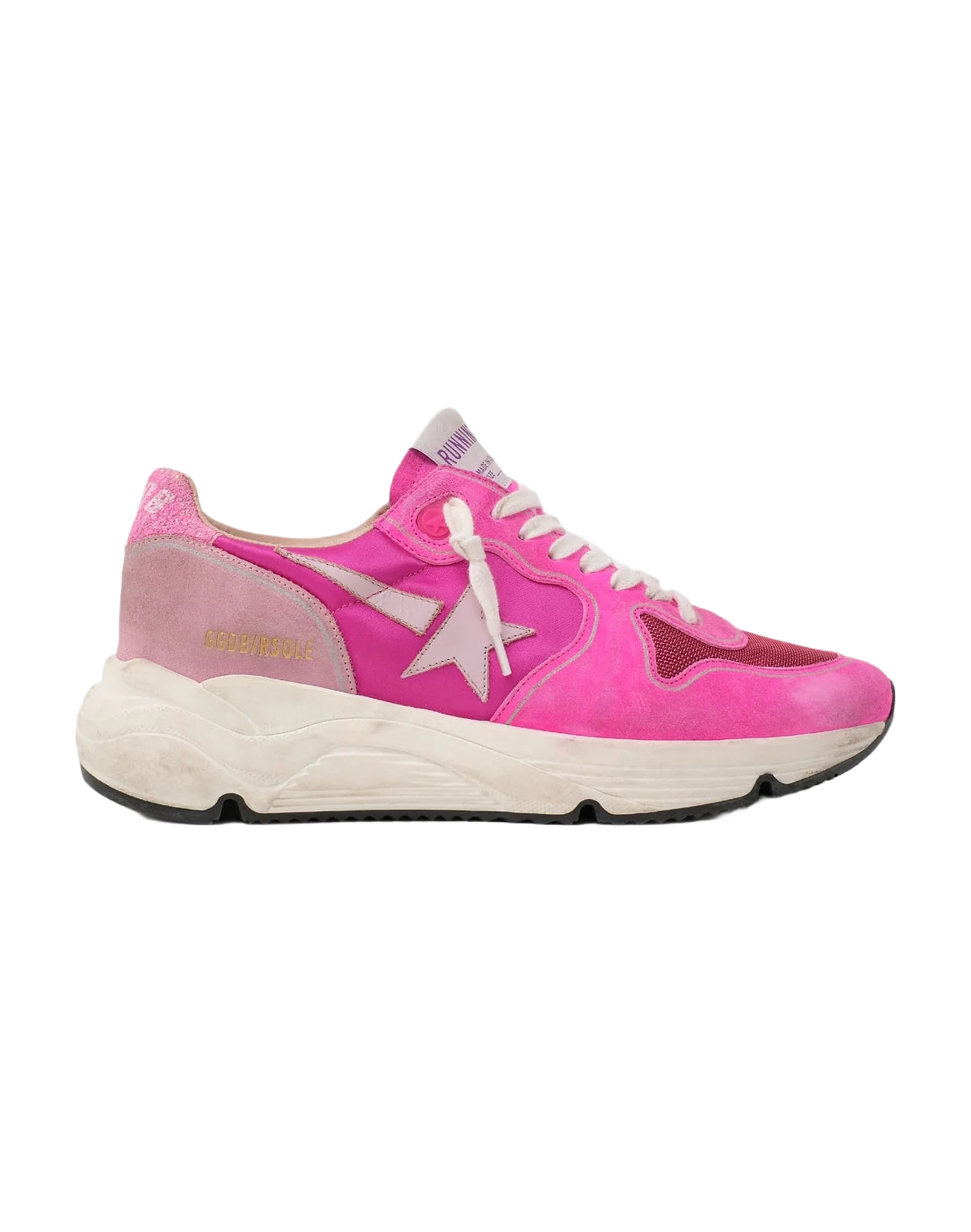Women | Sneakers Running Sole Col N1 Fuxia Suede-Pink Star - Image 2