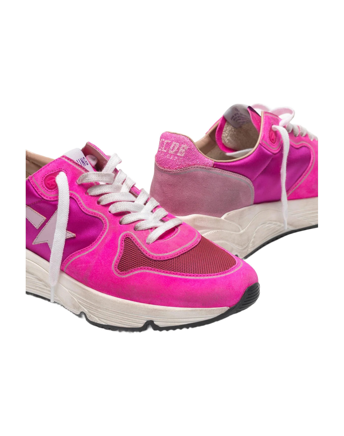 Women | Sneakers Running Sole Col N1 Fuxia Suede-Pink Star - Image 6