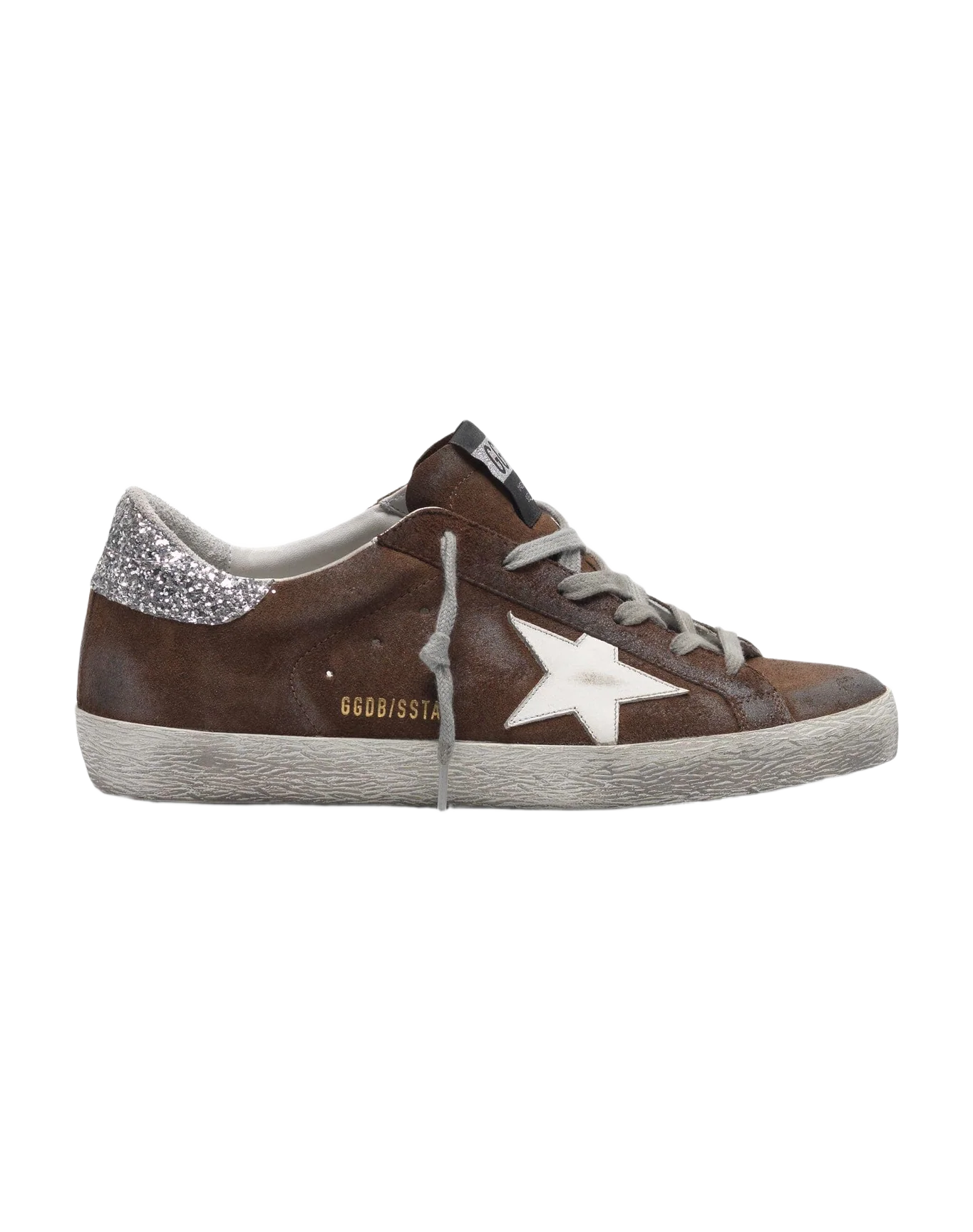 Women | Sneakers Super-Star Brown Suede-Silver Glitter - Image 7