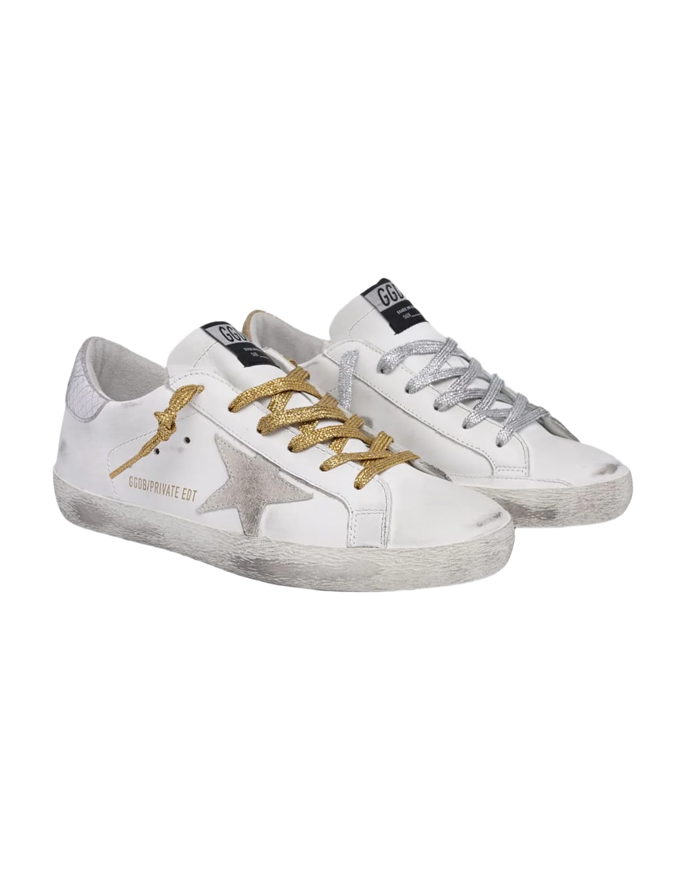 Women | Sneakers Superstar Col N64 Nm-White Leather-Gold Silver - Image 3