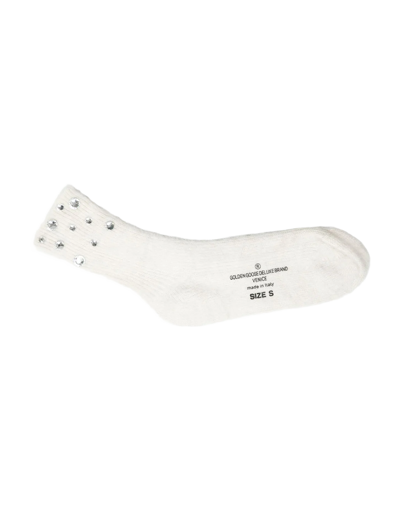 Women | Socks Ormea White with Diamonds - Image 2