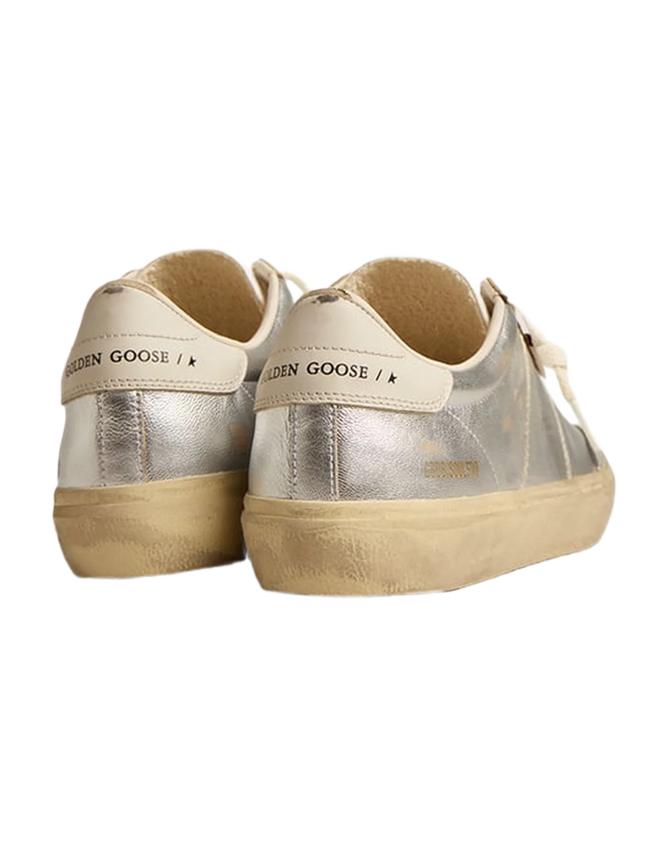 Women | Soul Star Metallic Silver Leather with White Leather Heel Tab | Silver x White x Milk - Image 8