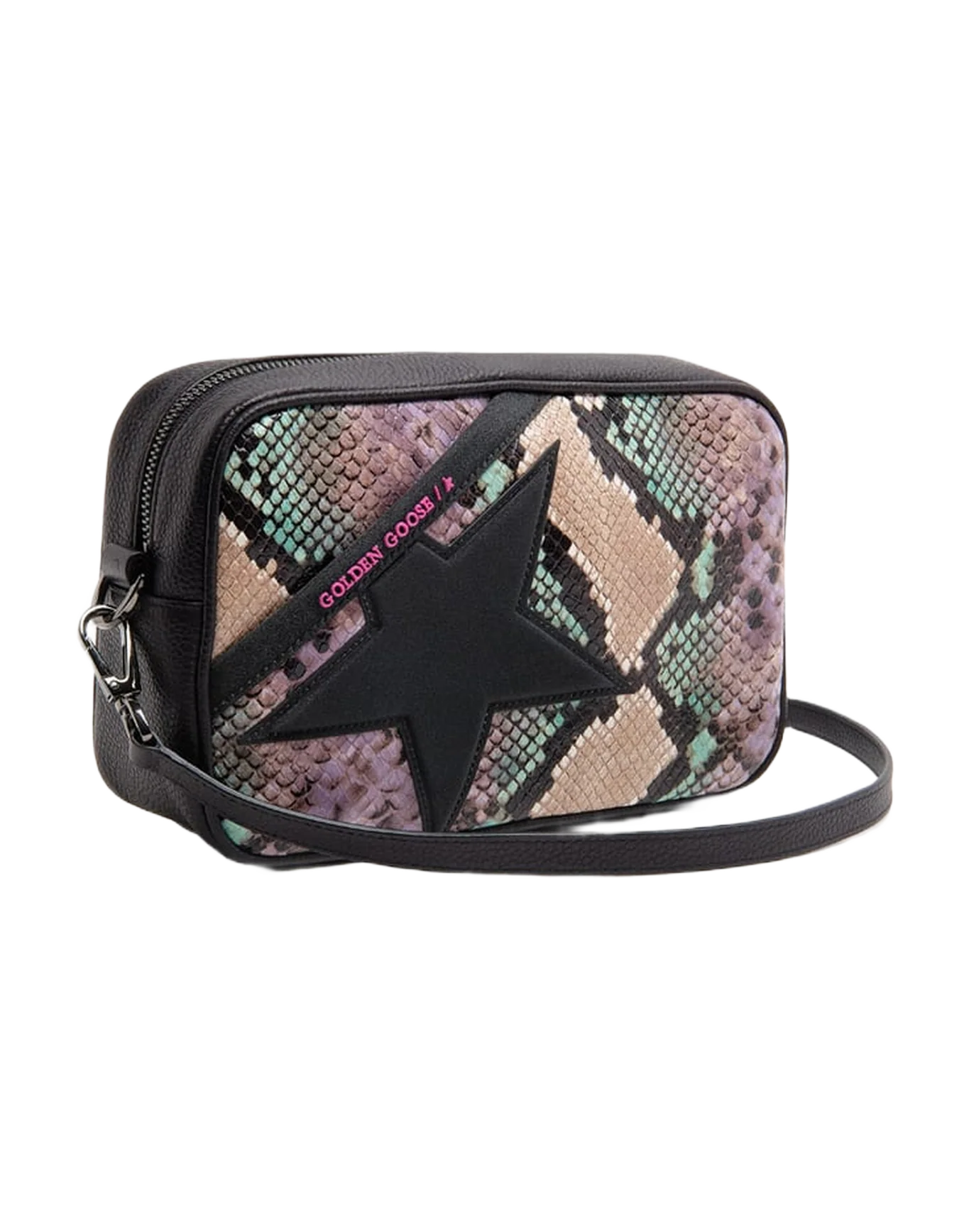 Women | Star Bag with Python Print & Glitter Star - Image 3