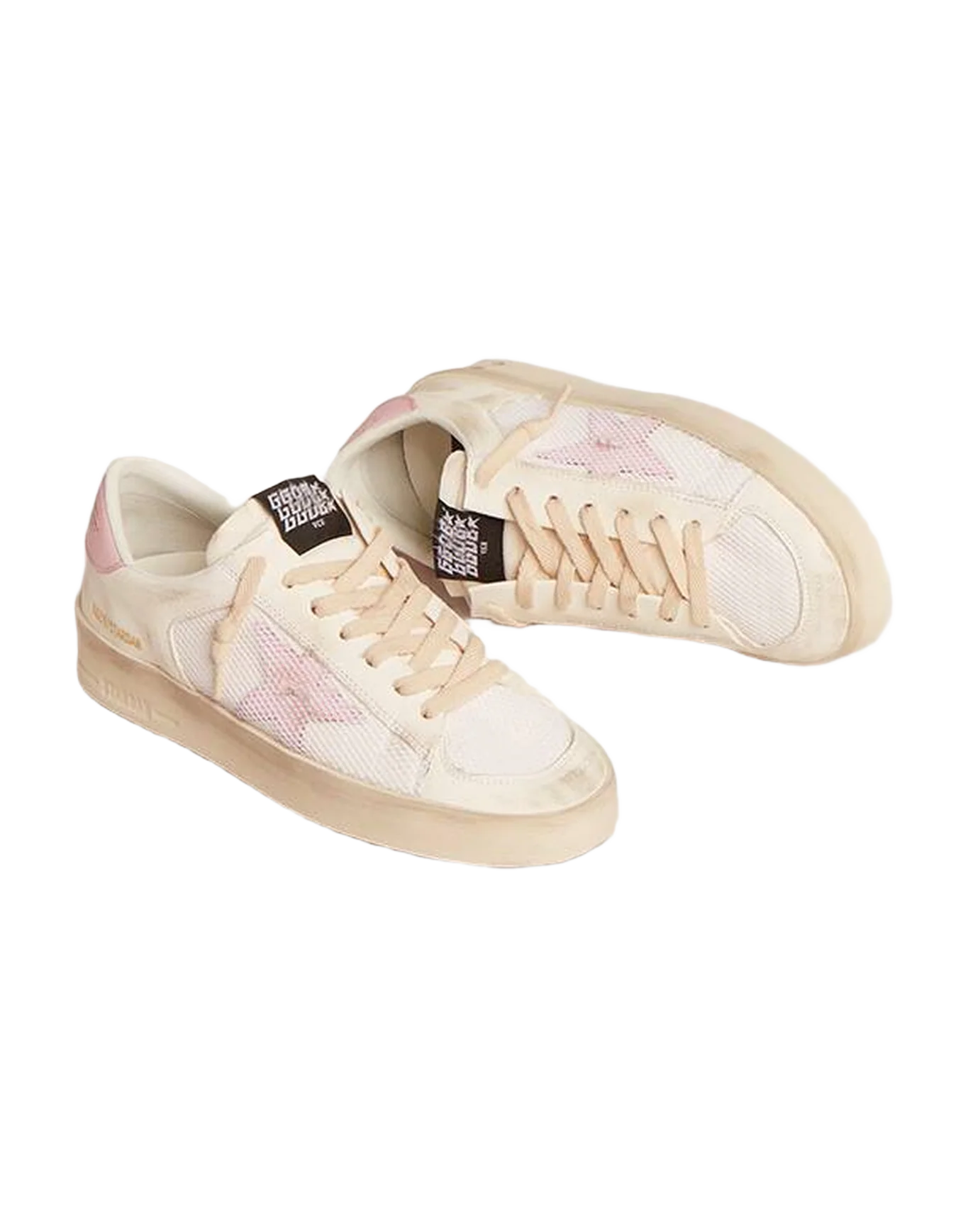 Women | Stardan Sneakers with Pink Star | White x Orchid Pink - Image 5