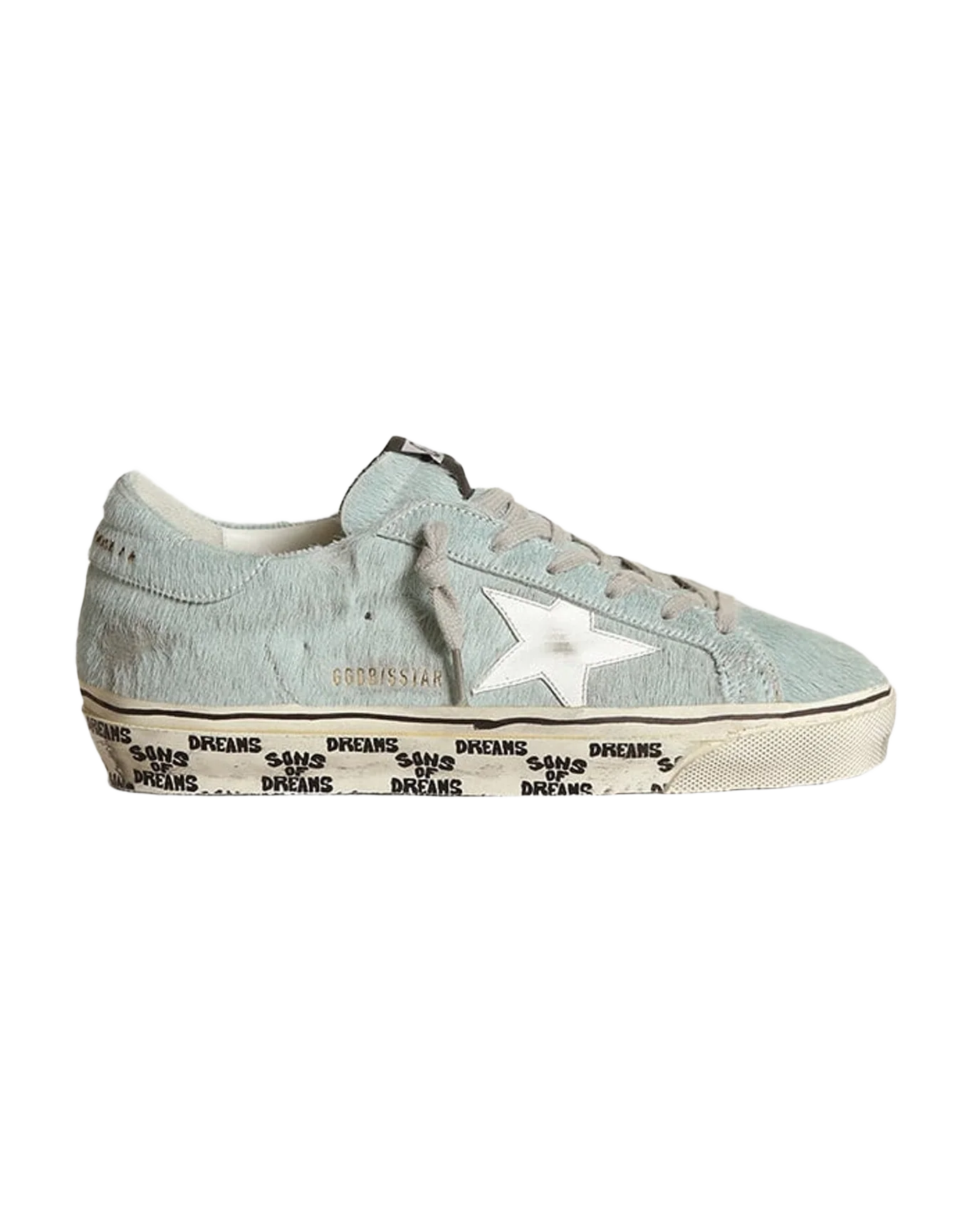 Women | Super-Star Aquamarine with White Star & Grey Laces | Aquamarine x White