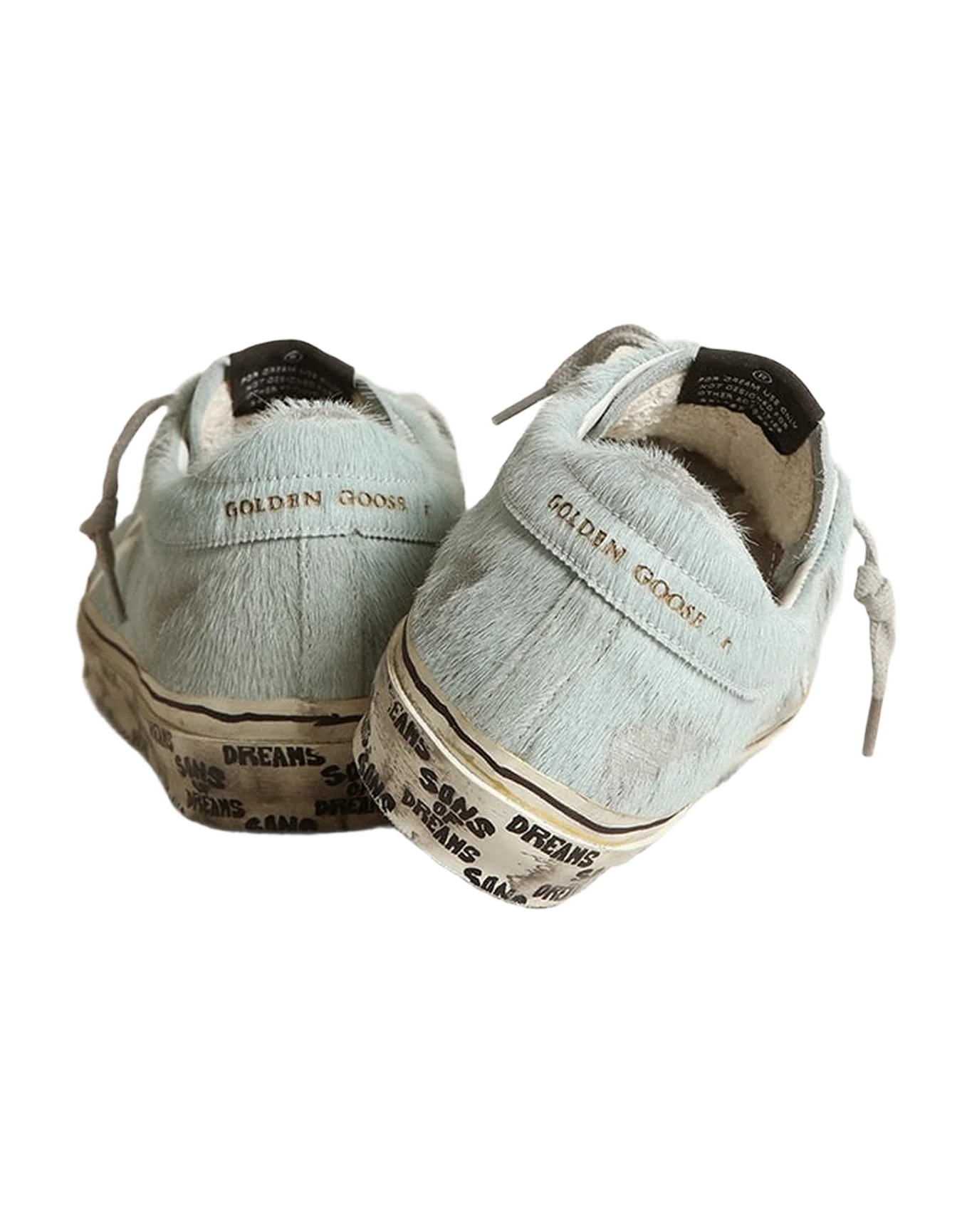 Women | Super-Star Aquamarine with White Star & Grey Laces | Aquamarine x White - Image 4