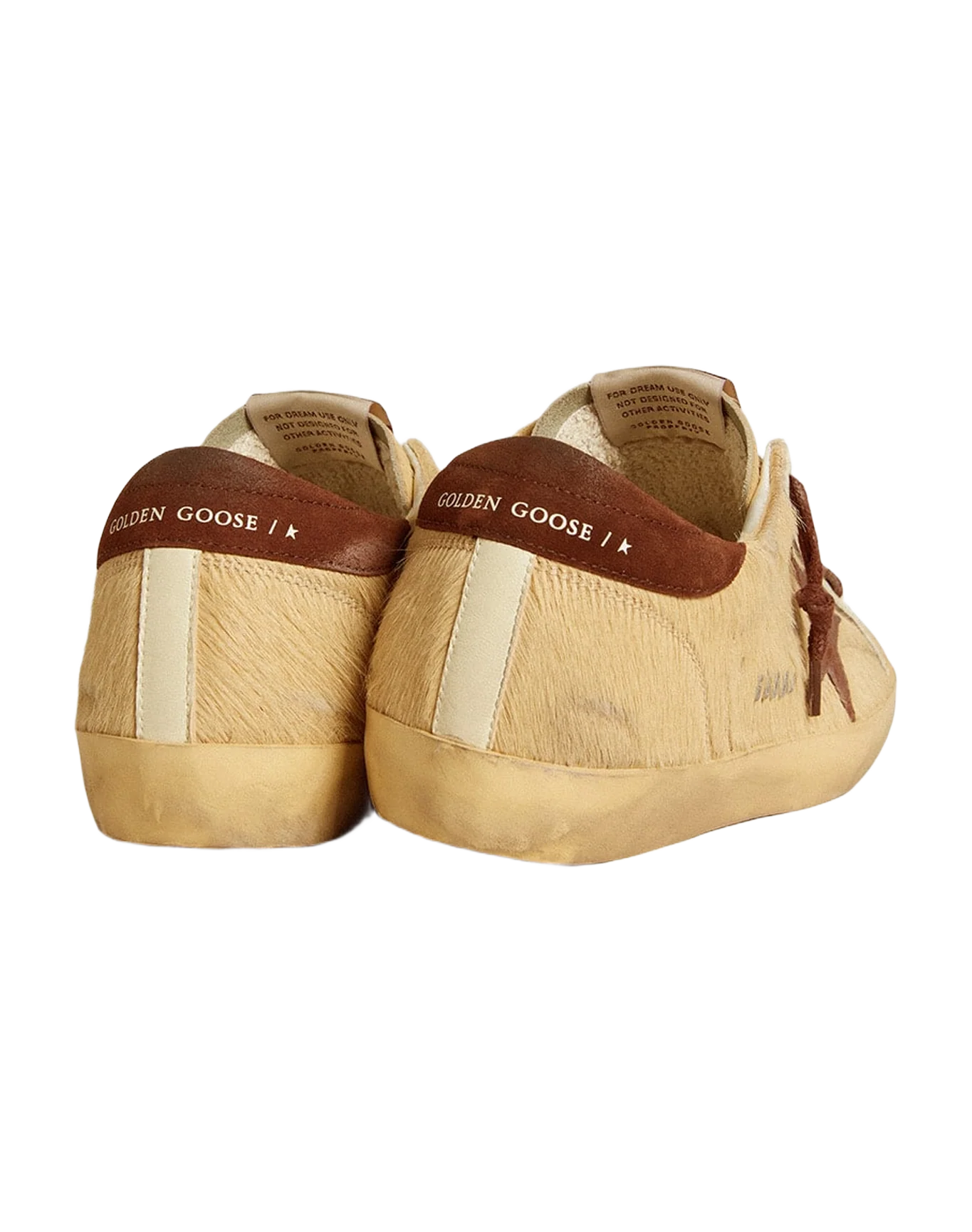 Women | Super-Star Beige Pony Skin with Brown Suede Star & Heel Tab | Butter x Brown - Image 8