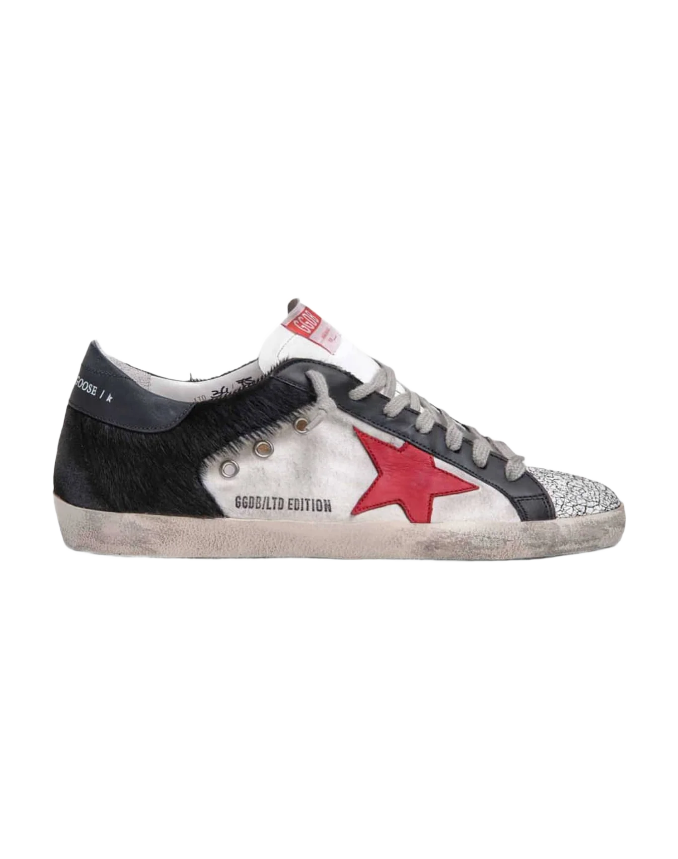 Women | Super-Star Lab Limited Edition Sneakers with Red Star & Black Details - Image 2