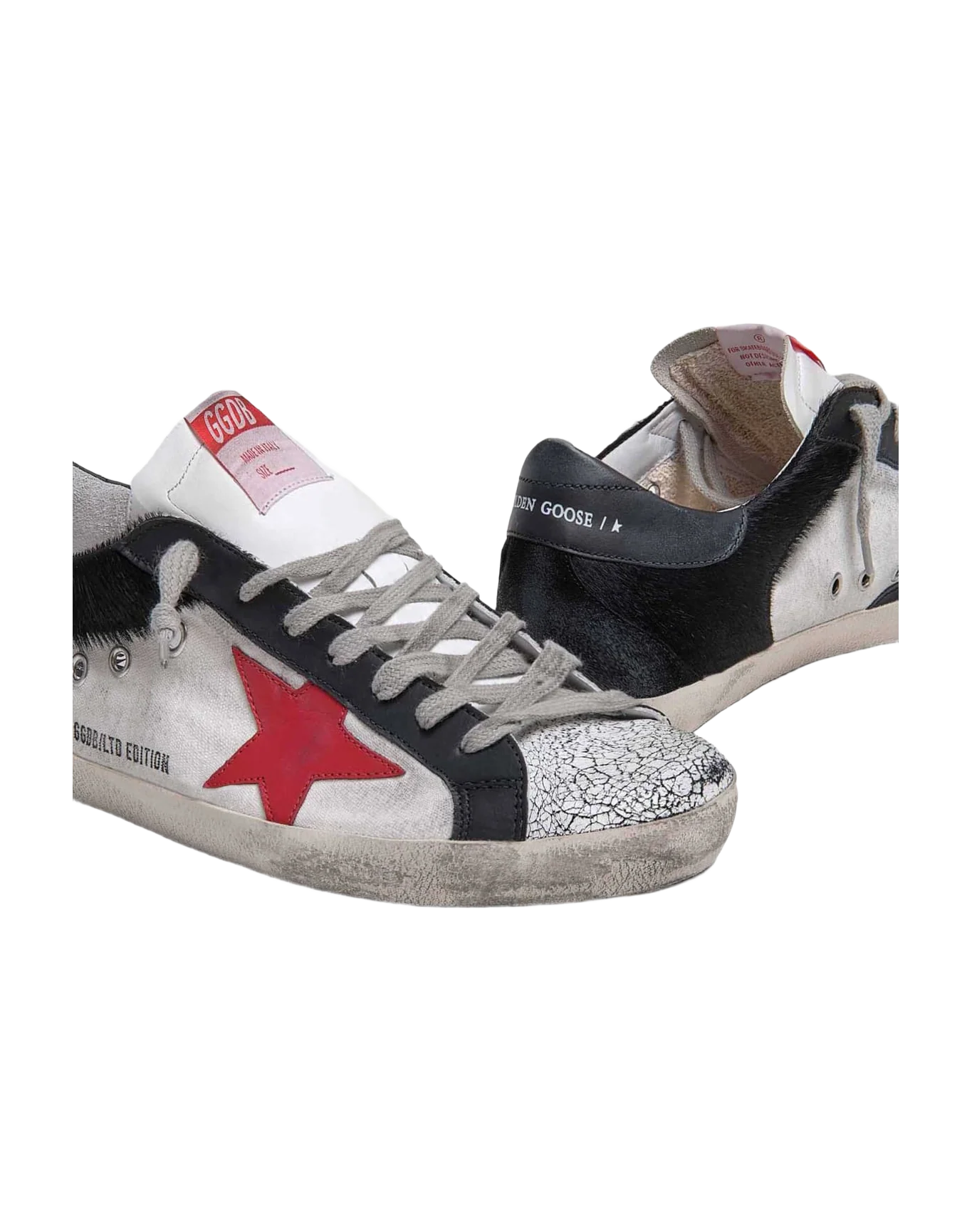 Women | Super-Star Lab Limited Edition Sneakers with Red Star & Black Details - Image 3