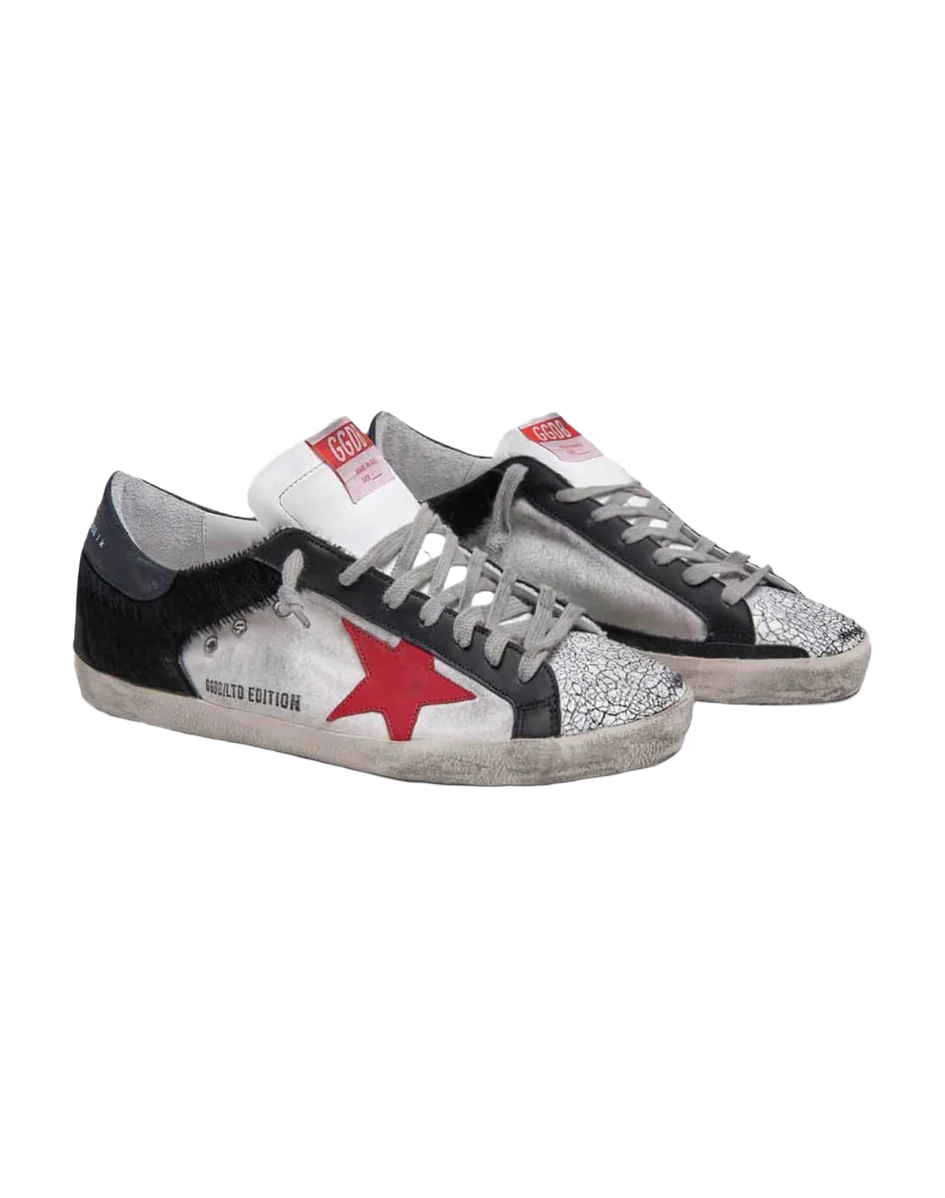 Women | Super-Star Lab Limited Edition Sneakers with Red Star & Black Details - Image 4