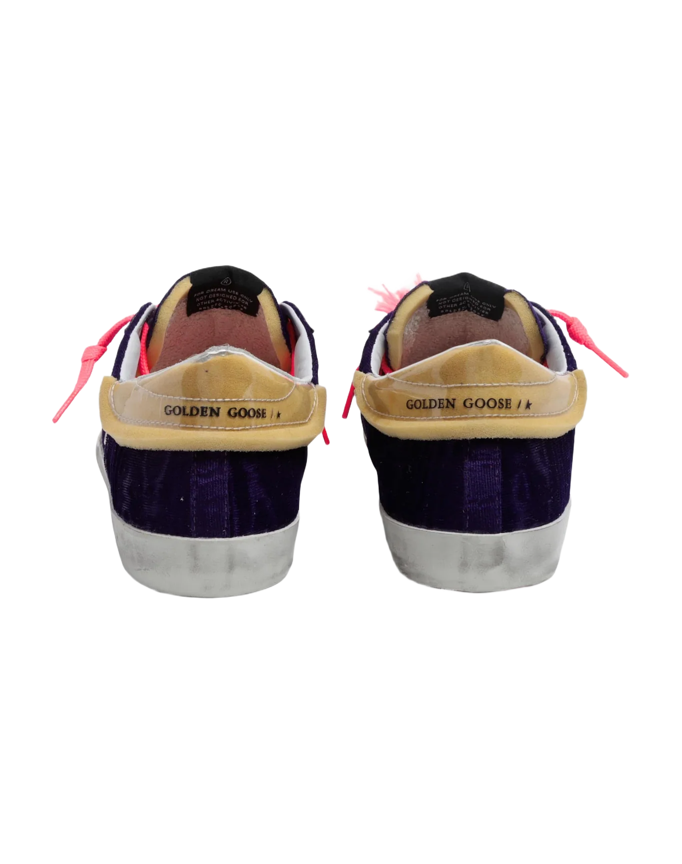 Women | Super-Star Lab Sneakers Purple Velvet with Pvc Heel Tab | Purple x White x Beige - Image 9