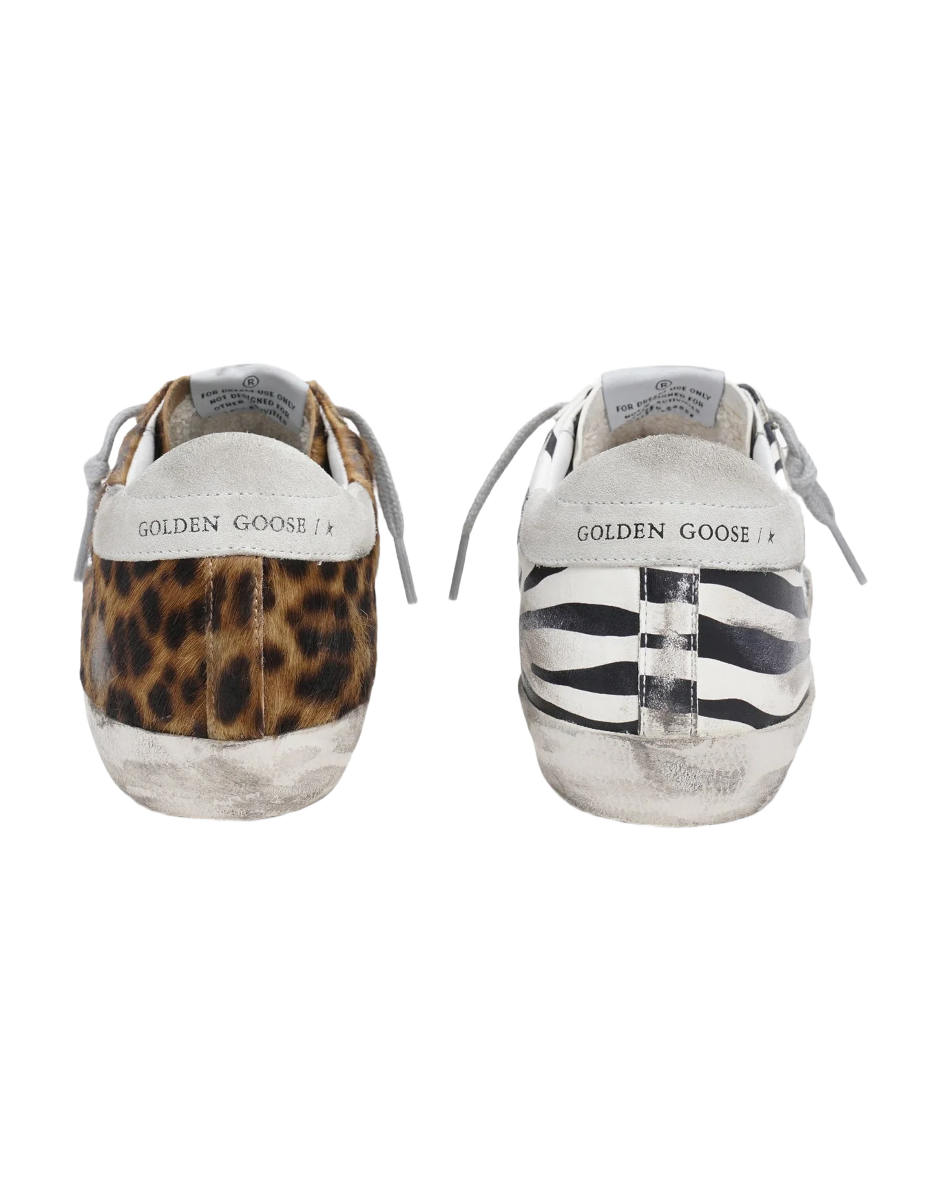 Women | Super-Star Ltd Sneakers Animal-Print Pony Skin with Swarovski Star | Zebra x Breige Brown Leo x Silver x Ice - Image 5