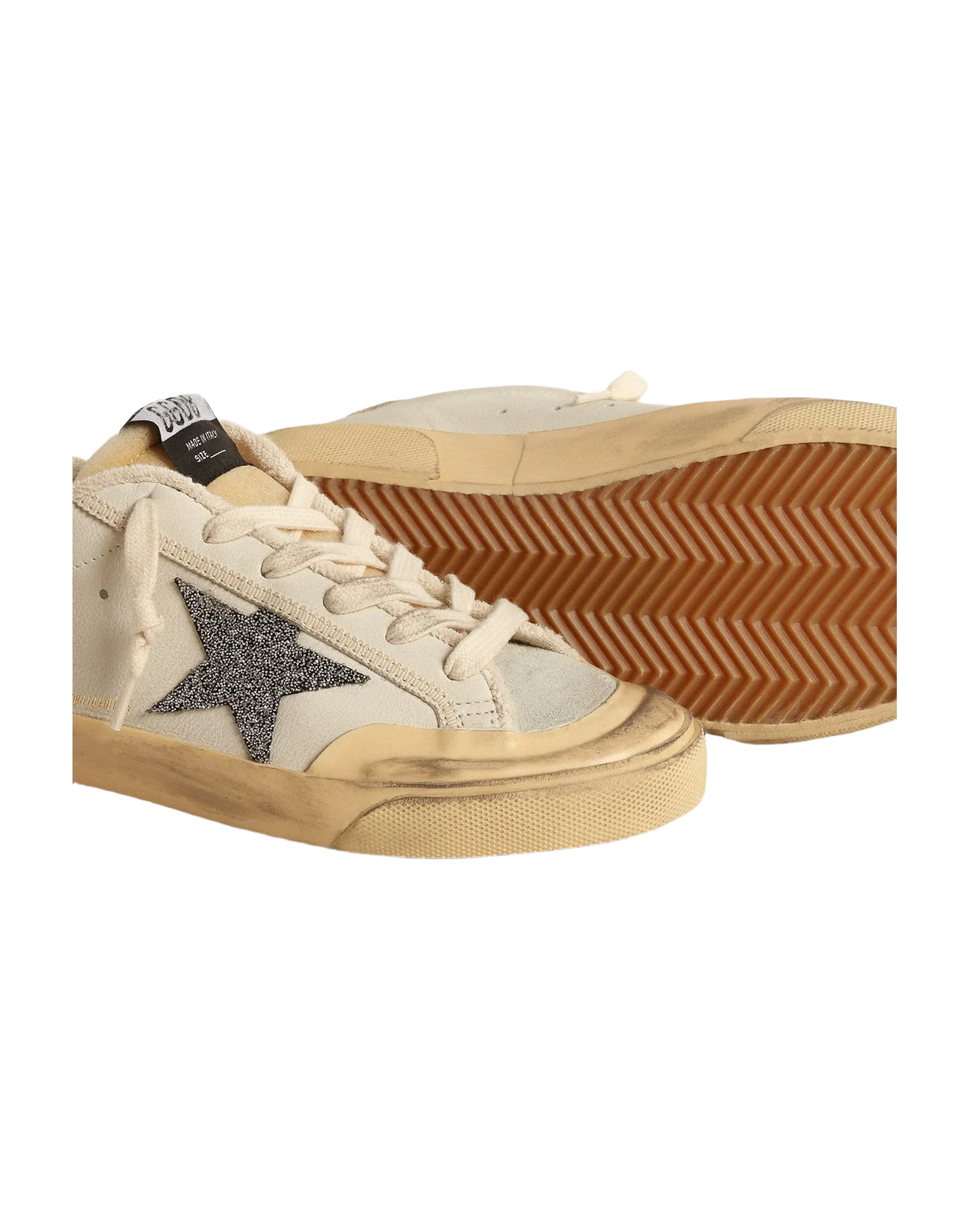 Women | Super-Star Ltd with Black Swarovski Crystal Star | White x Ice x Black x Buttercream - Image 2