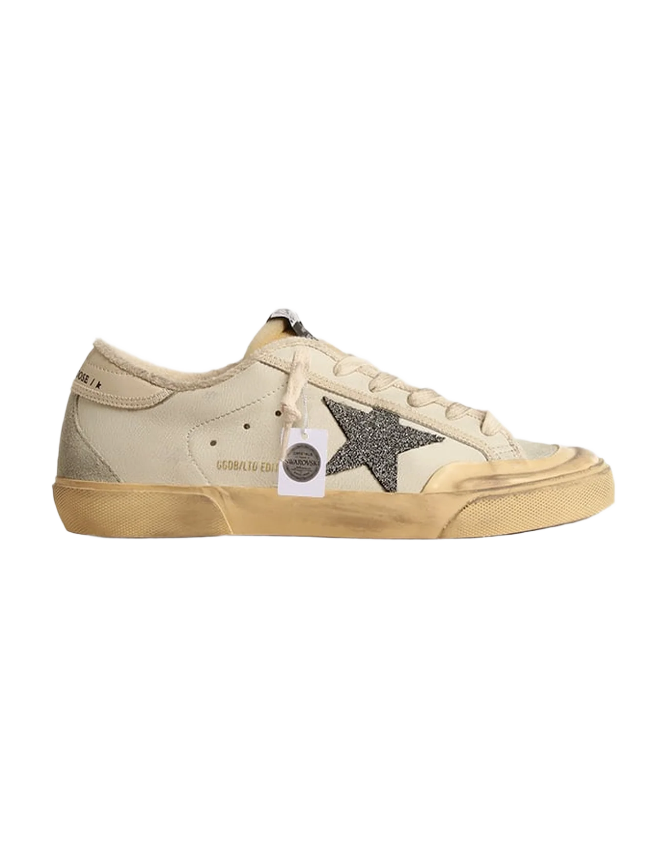 Women | Super-Star Ltd with Black Swarovski Crystal Star | White x Ice x Black x Buttercream - Image 7