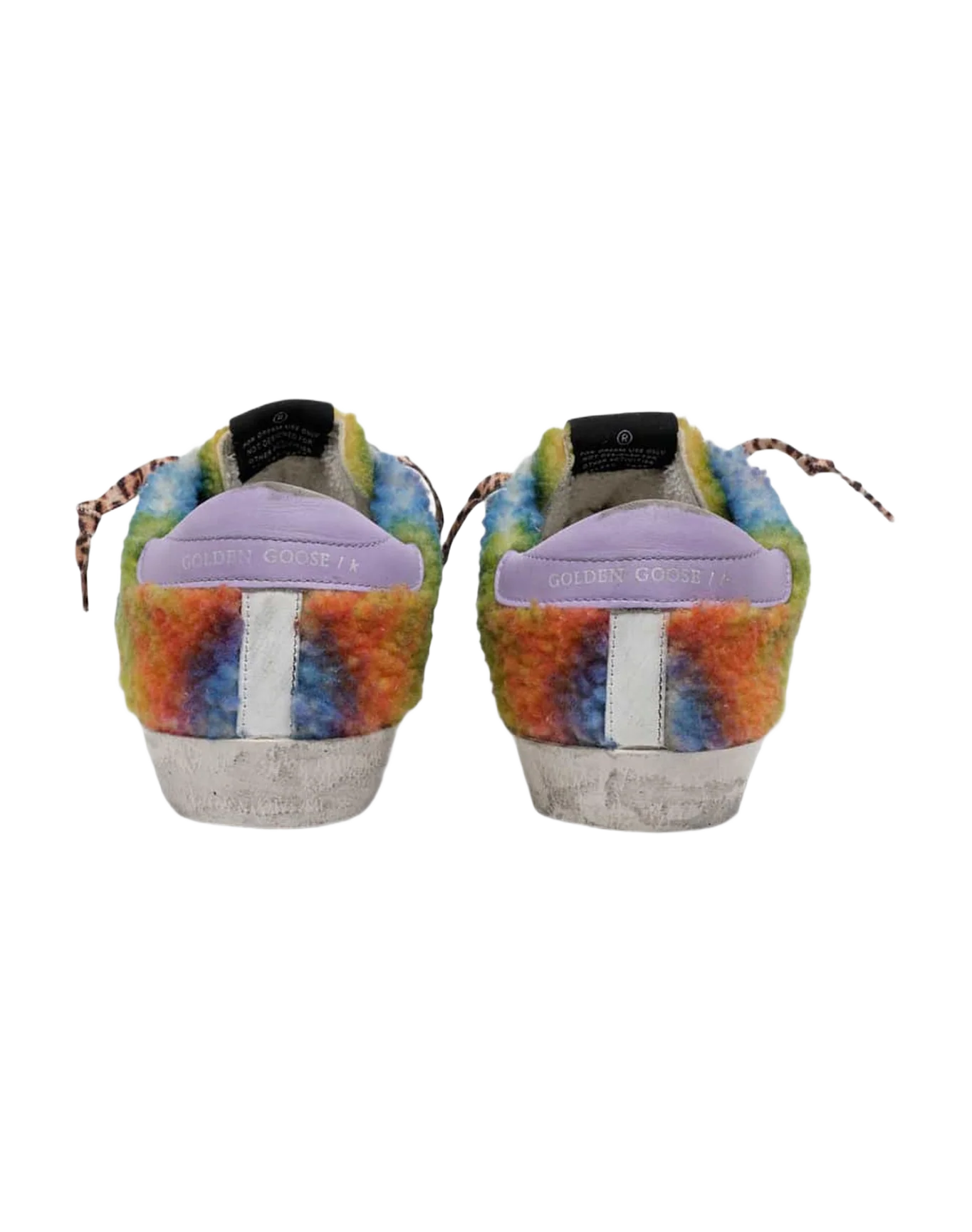Women | Super-Star Multicolor Shearling with Black Star & Leo Lace | Multicolor x Black x Lilac - Image 5