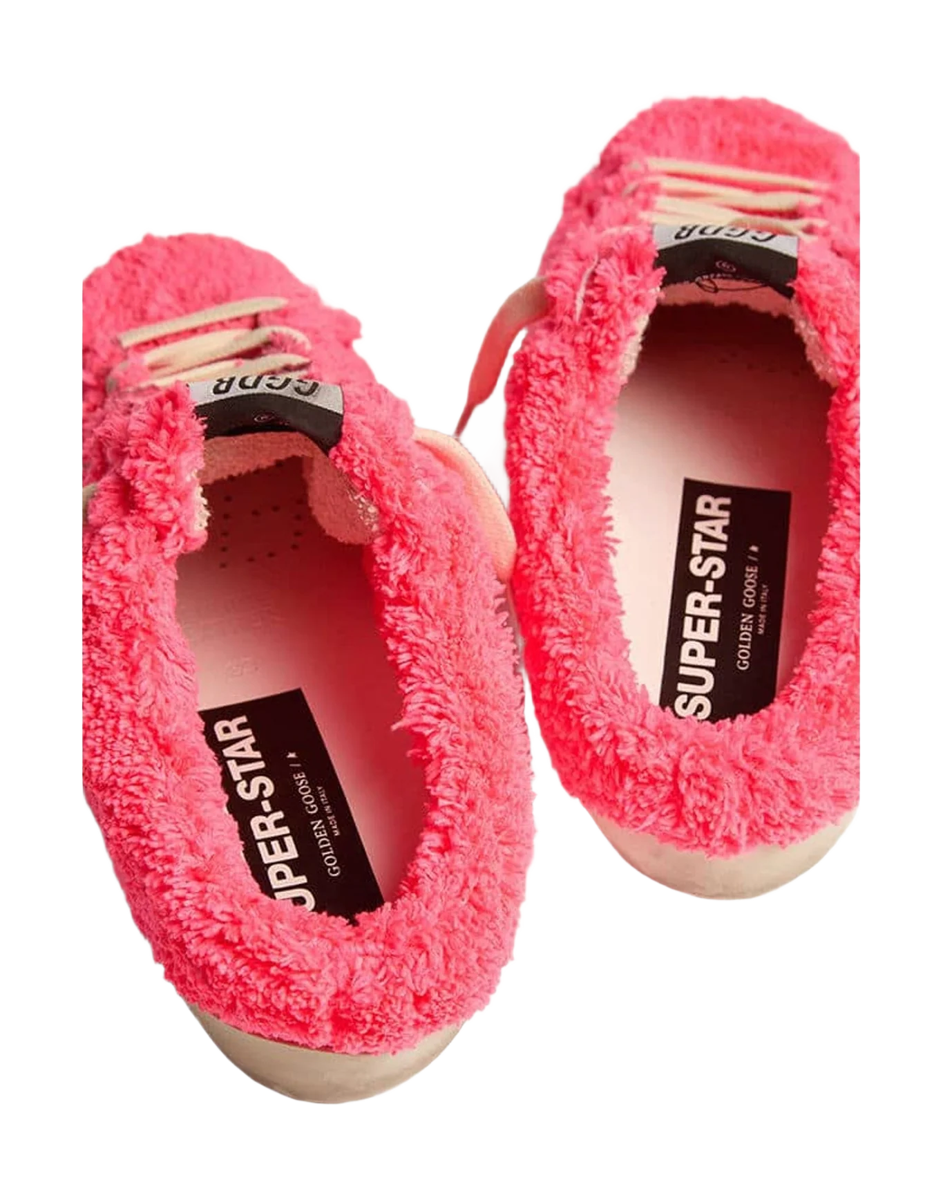Women | Super-Star Sabot Sponge Upper Leather Star | Fuchsia x White