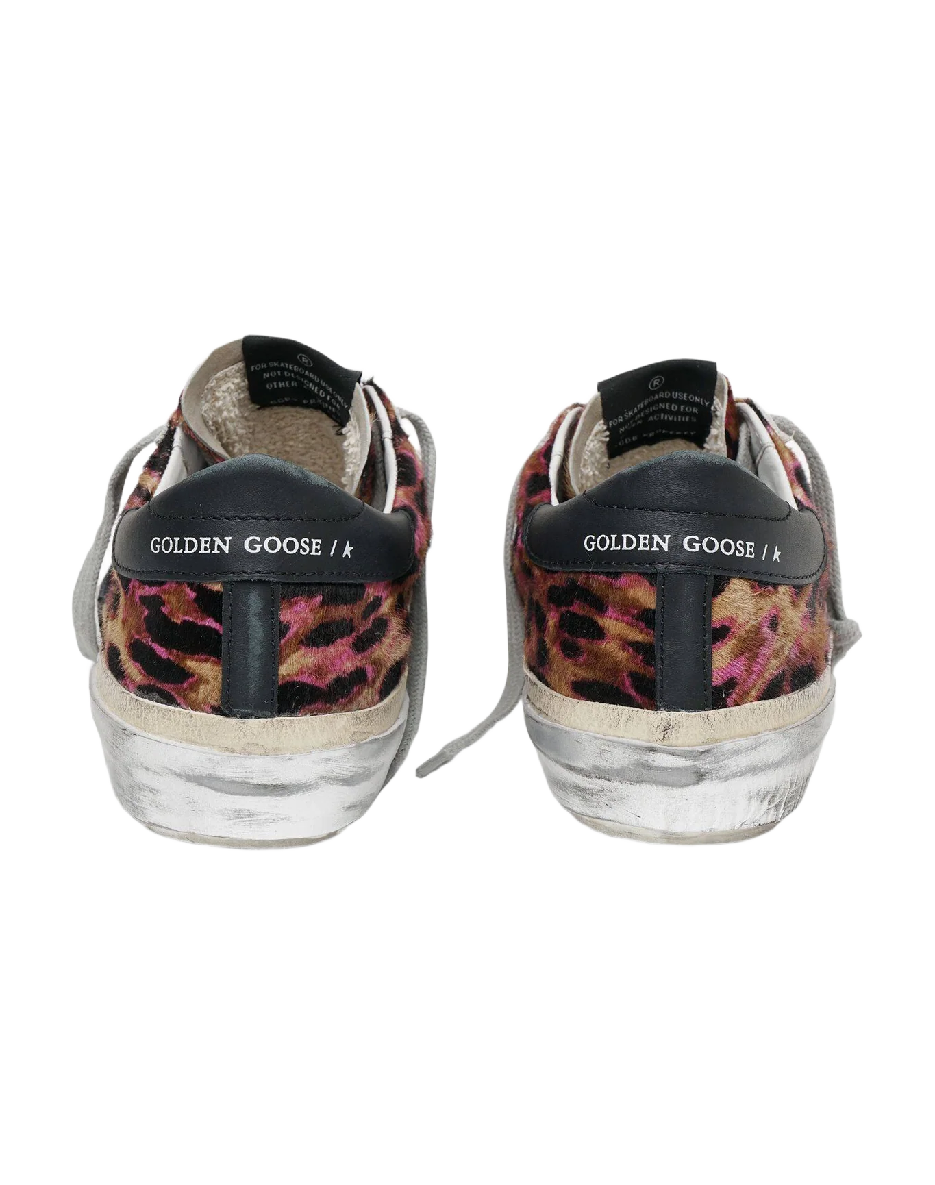 Women | Super-Star Sneakers Leopard Print with Black Star & Heel Tab - Image 2