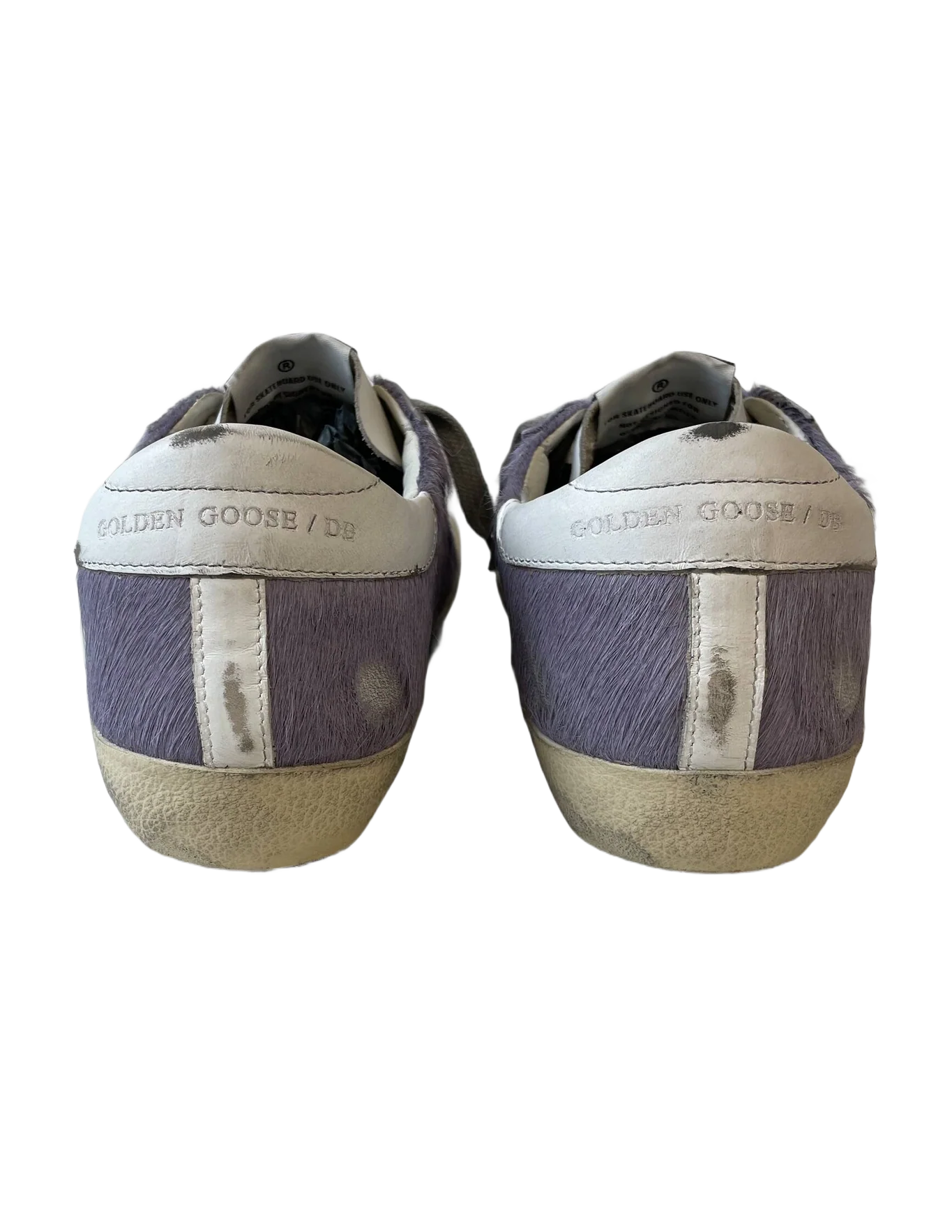 Women | Super-Star Sneakers Lilac Pony Skin with White Leather Star & Heel Tab - Image 2