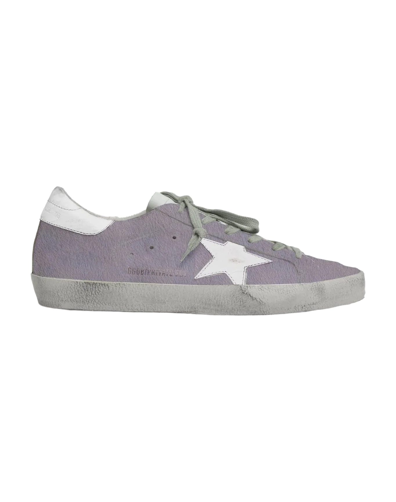 Women | Super-Star Sneakers Lilac Pony Skin with White Leather Star & Heel Tab - Image 3