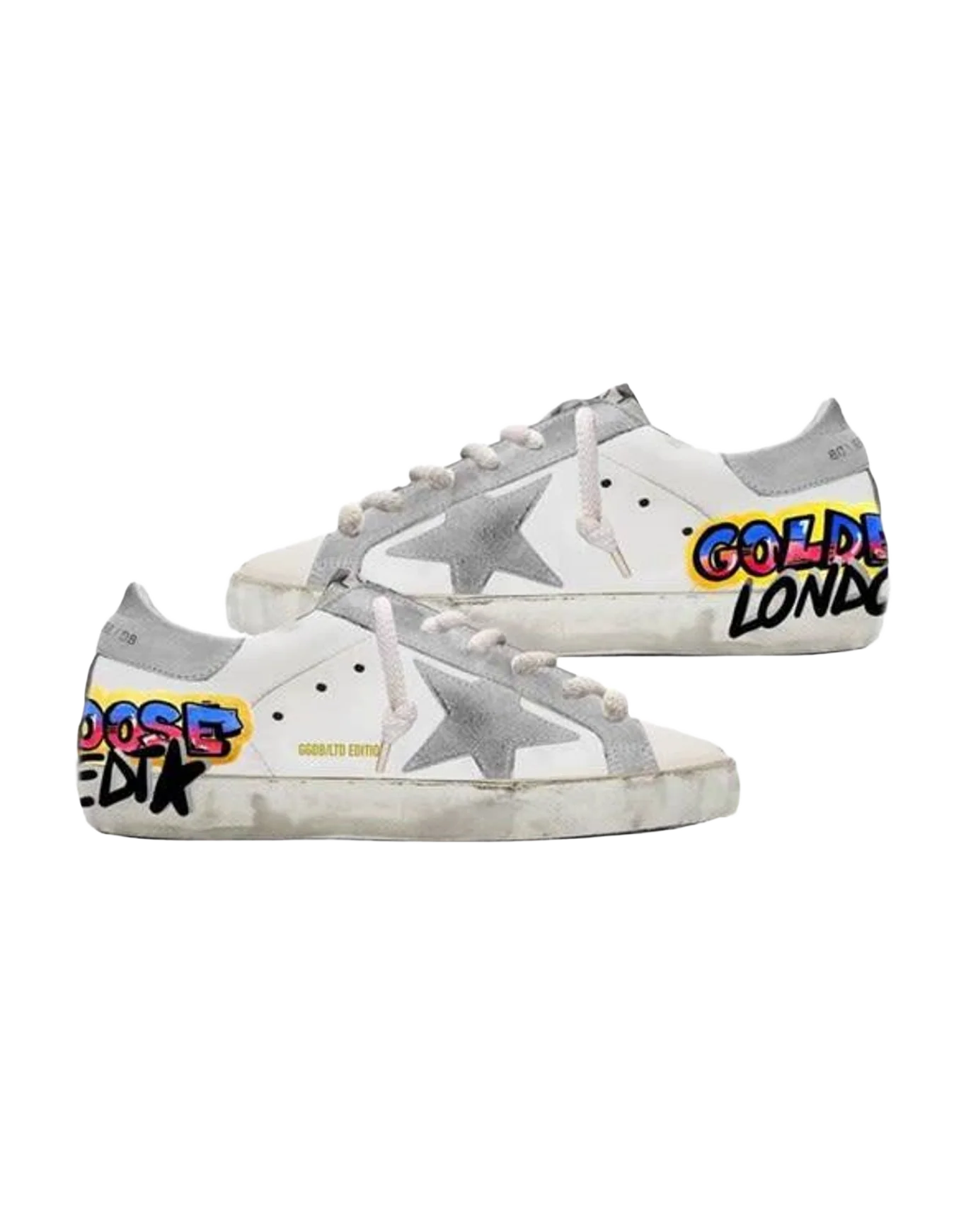 Women | Super-Star Sneakers White Leather with Grey Suede Inserts